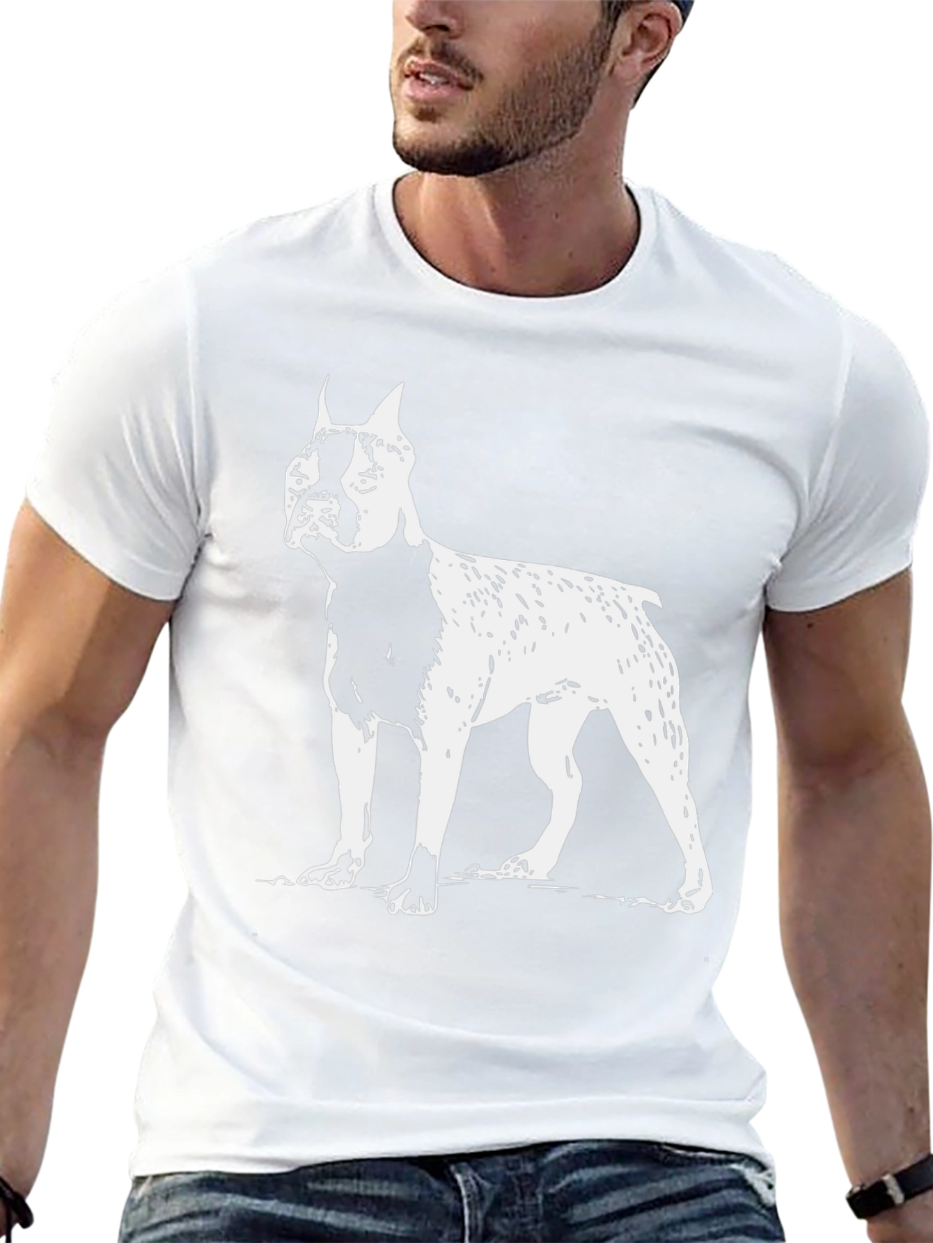 Dog Breed Graphic Tee - Black Cotton T-Shirt