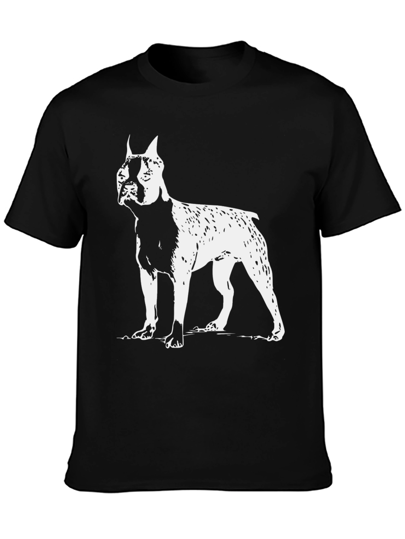 Dog Breed Graphic Tee - Black Cotton T-Shirt