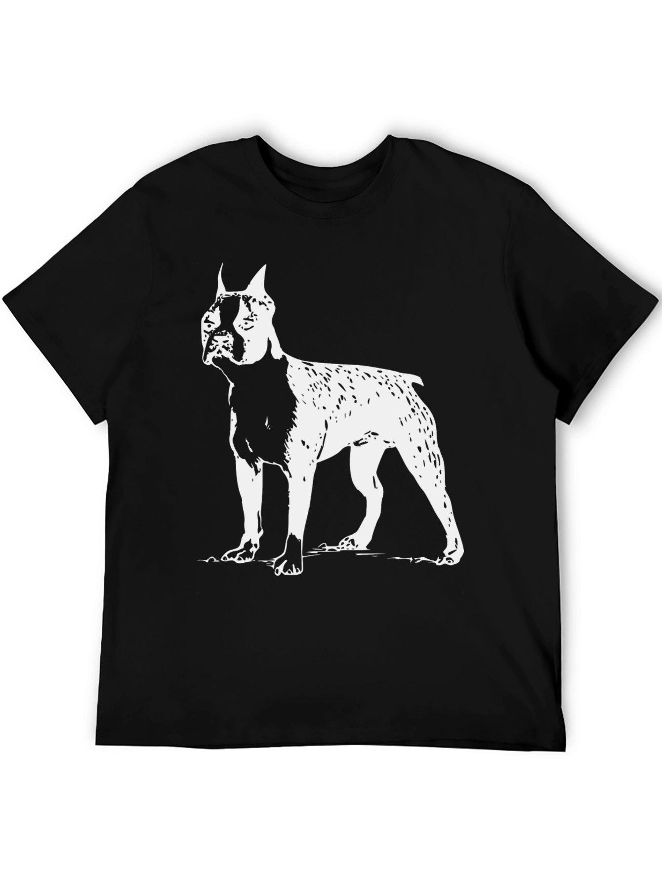Dog Breed Graphic Tee - Black Cotton T-Shirt