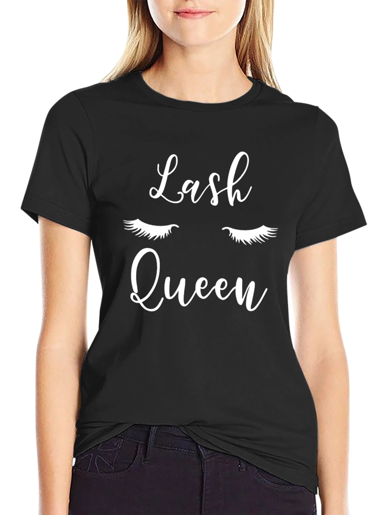 Lash Queen Black Graphic Tee
