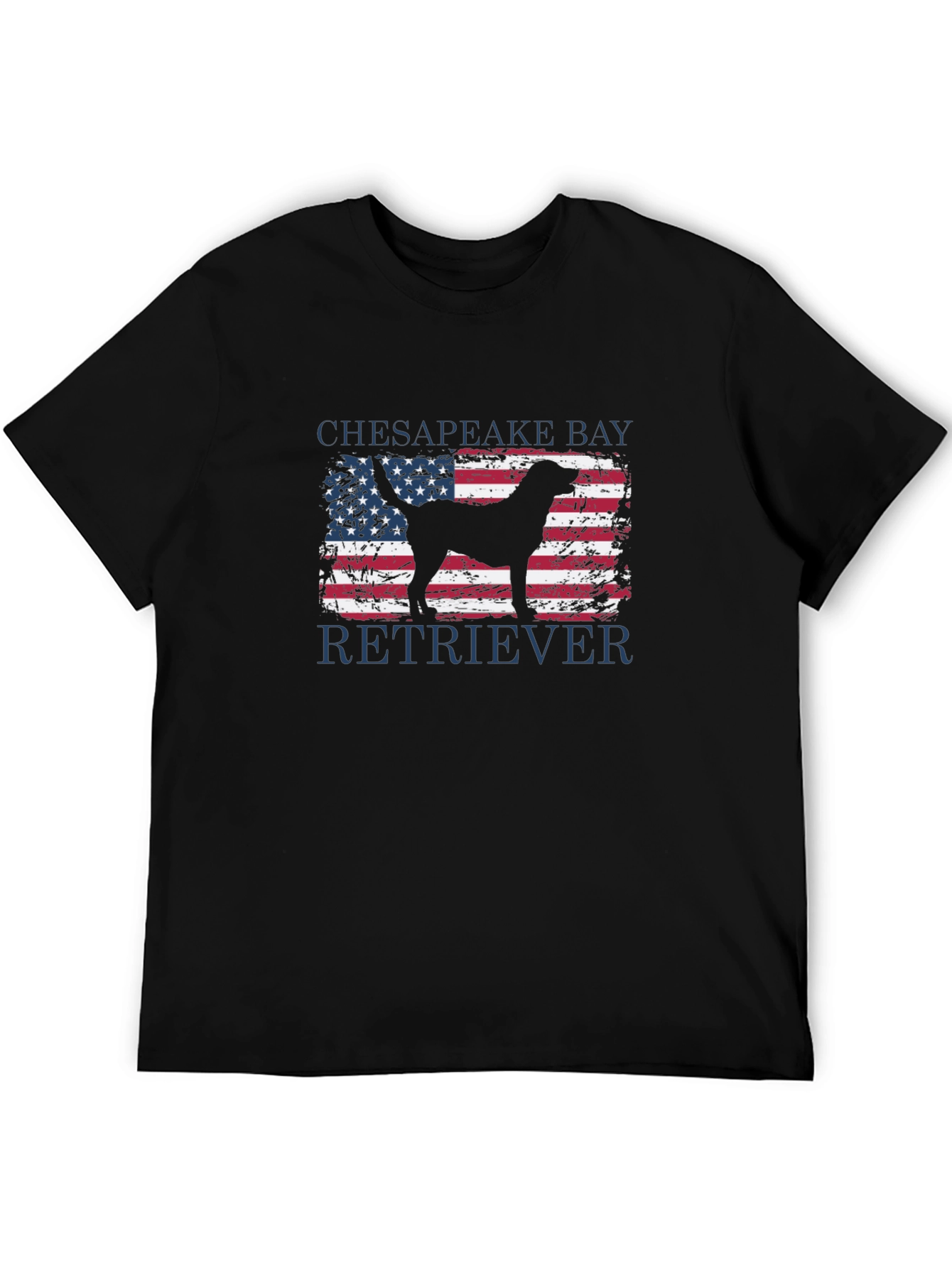Chesapeake Bay Retriever USA Flag T-Shirt