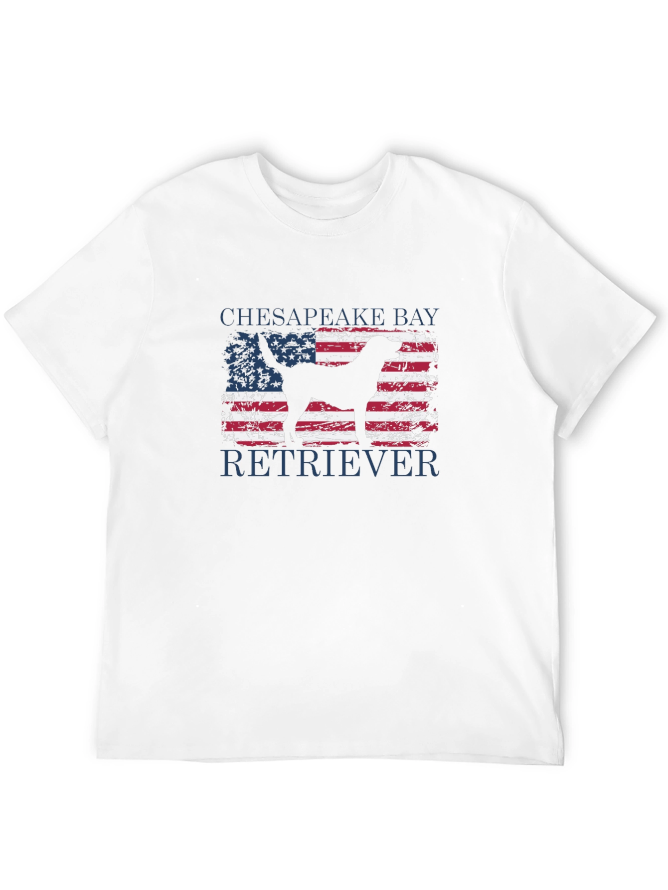 Chesapeake Bay Retriever USA Flag T-Shirt
