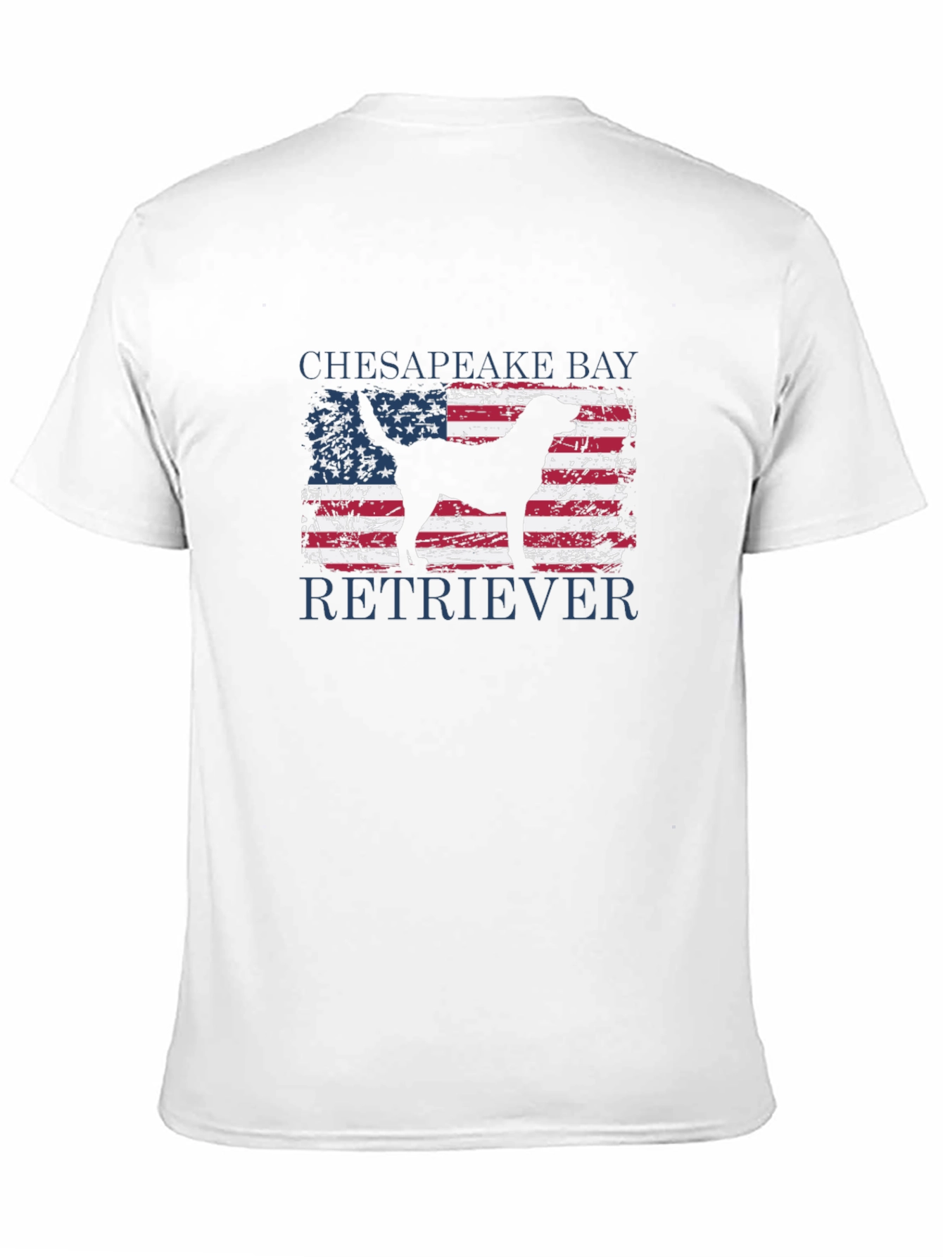 Chesapeake Bay Retriever USA Flag T-Shirt