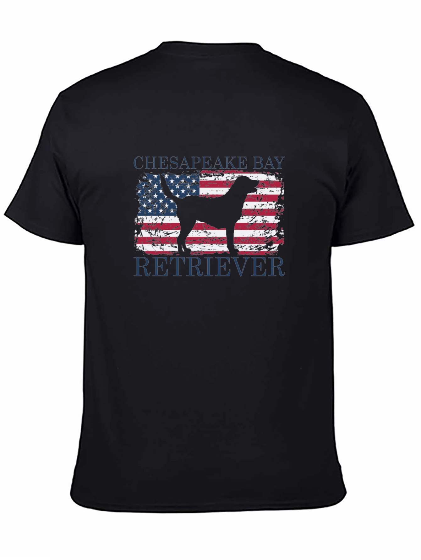 Chesapeake Bay Retriever USA Flag T-Shirt