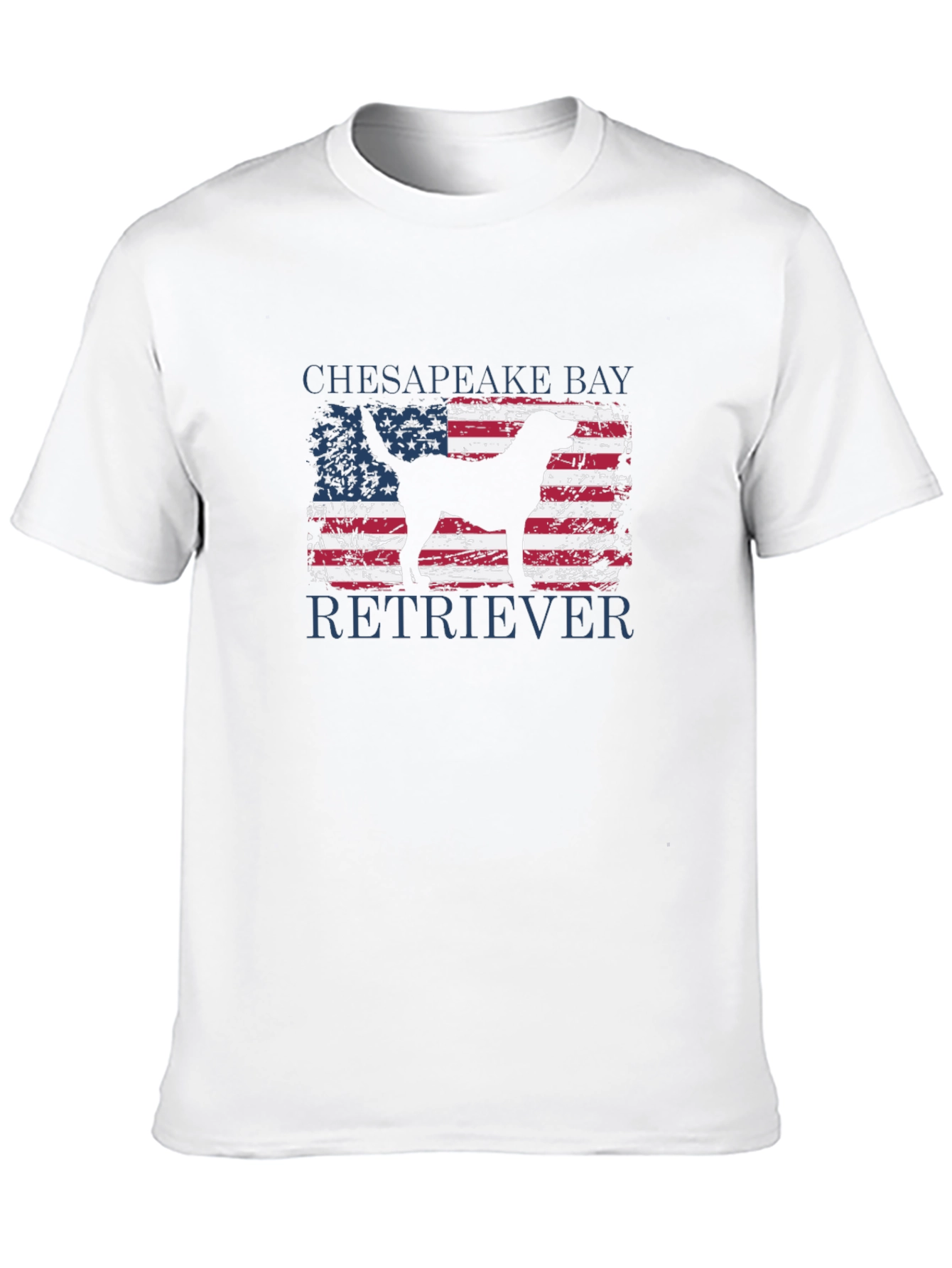 Chesapeake Bay Retriever USA Flag T-Shirt