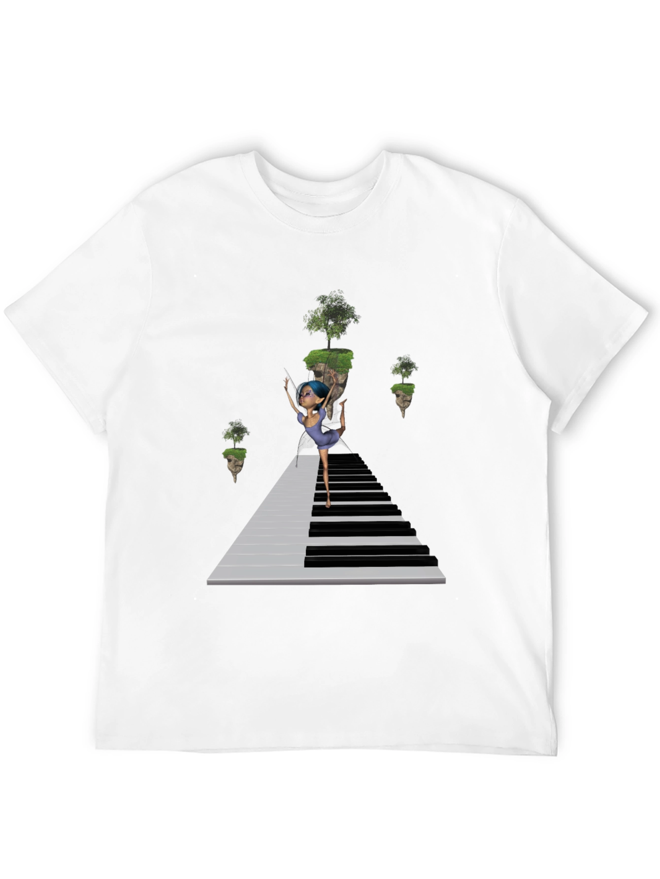 Piano Dancer Black T-Shirt