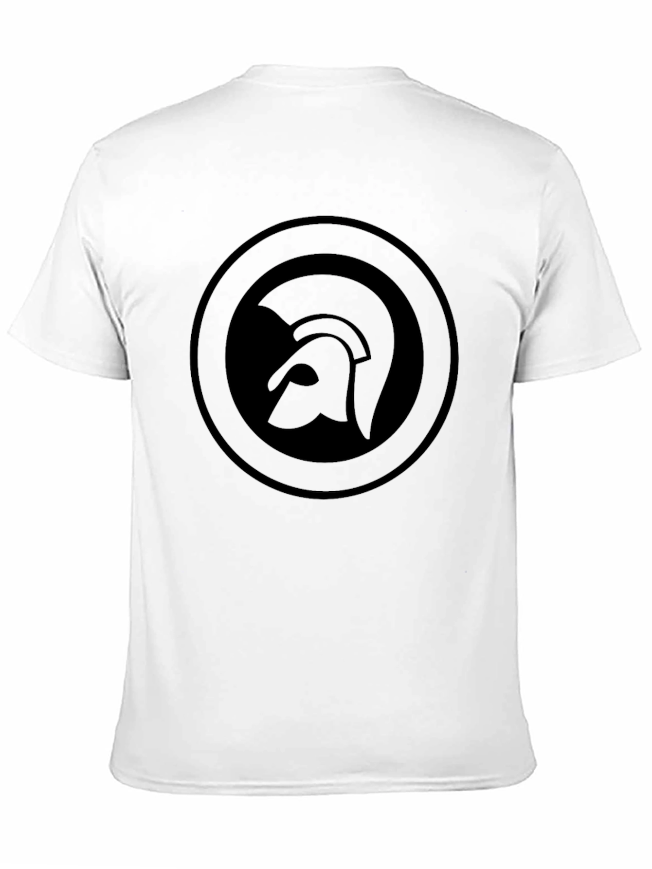 Trojan Helmet Logo Black T-Shirt