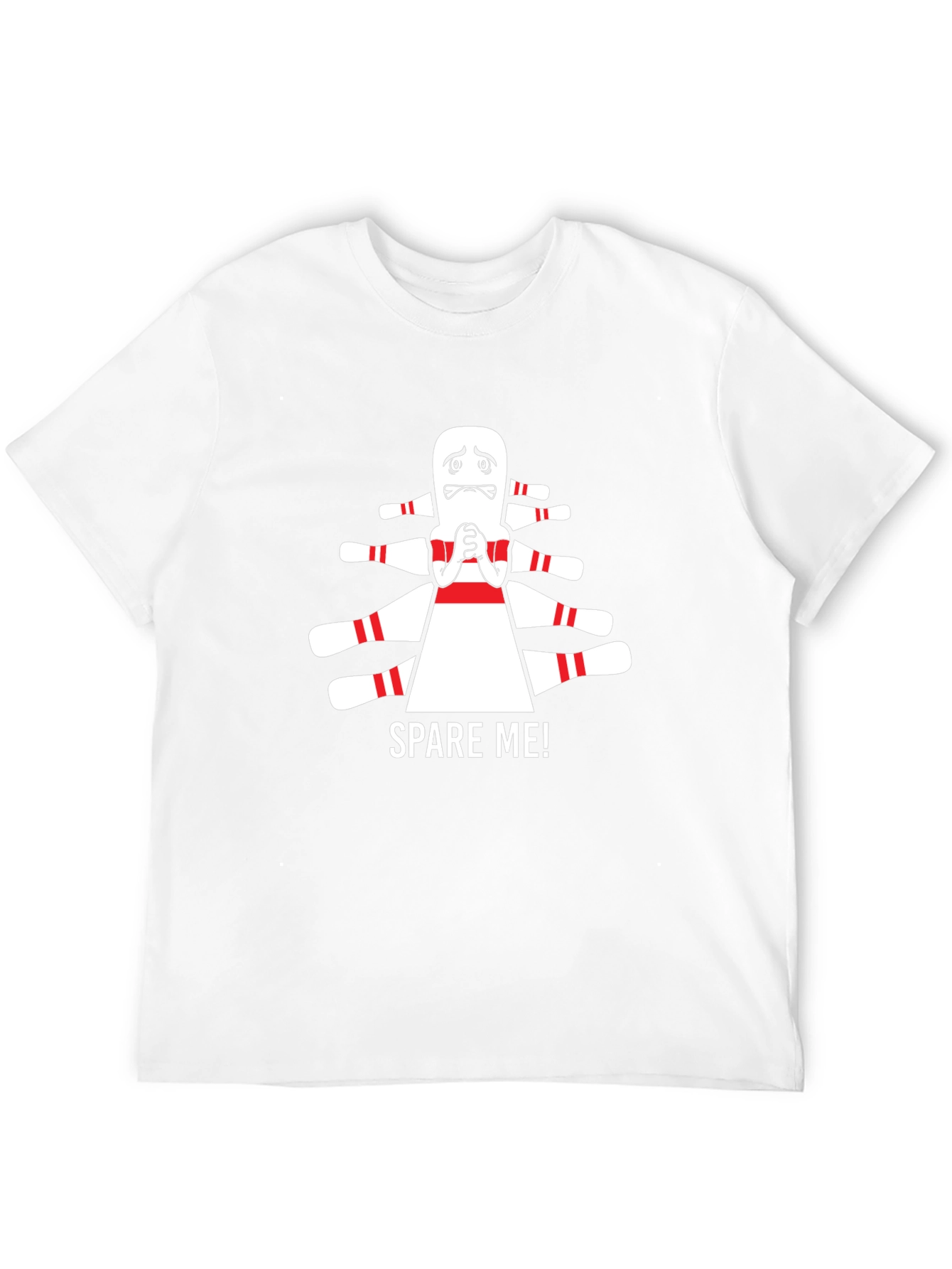 Spare Me! Bowling Pin Graphic T-Shirt
