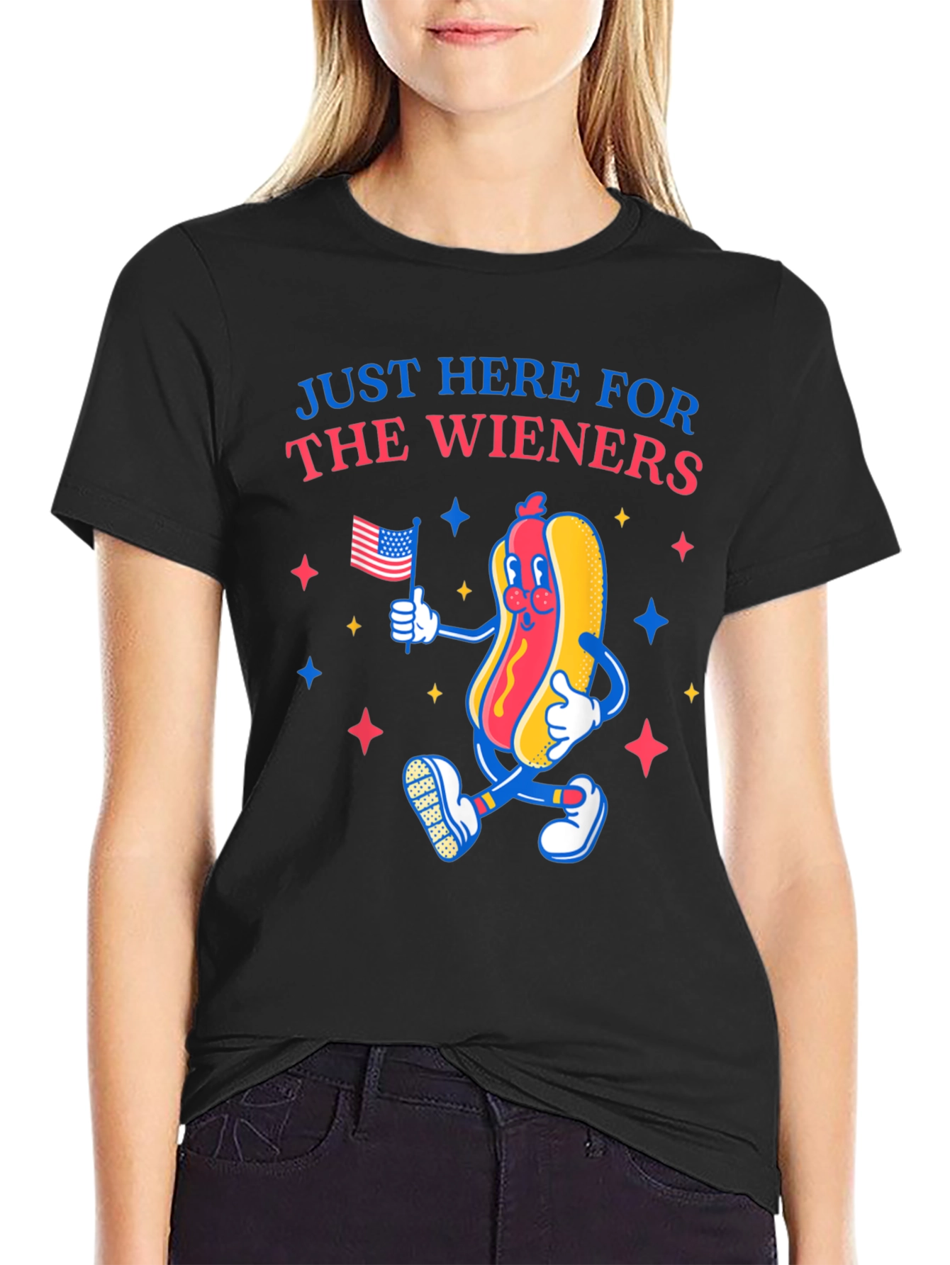 Just Here For The Wieners T-Shirt