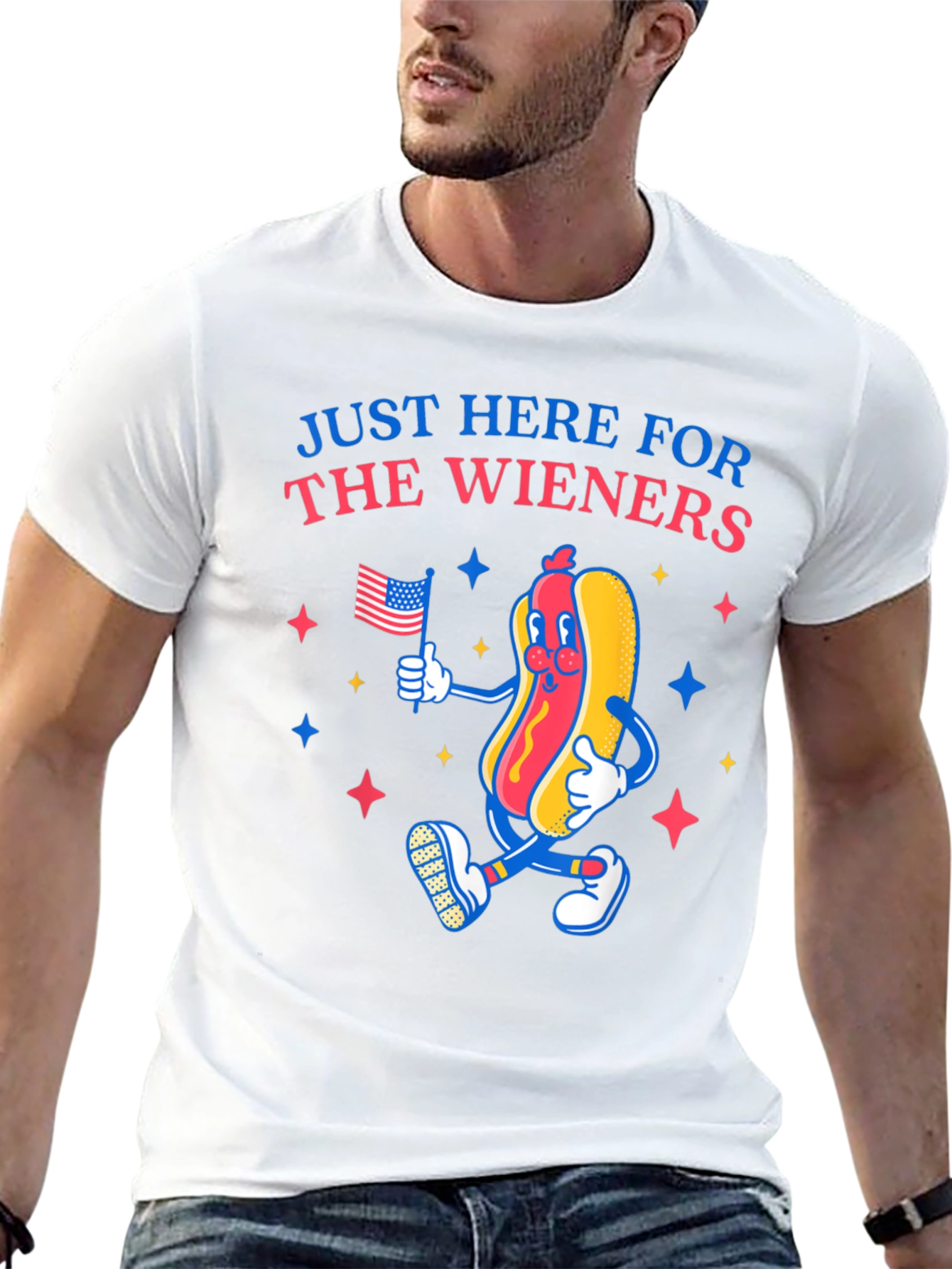Just Here For The Wieners T-Shirt
