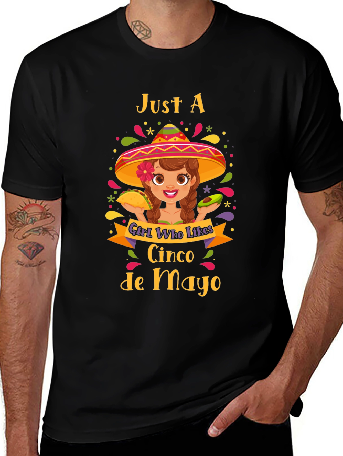 Cinco de Mayo Girls Graphic T-Shirt
