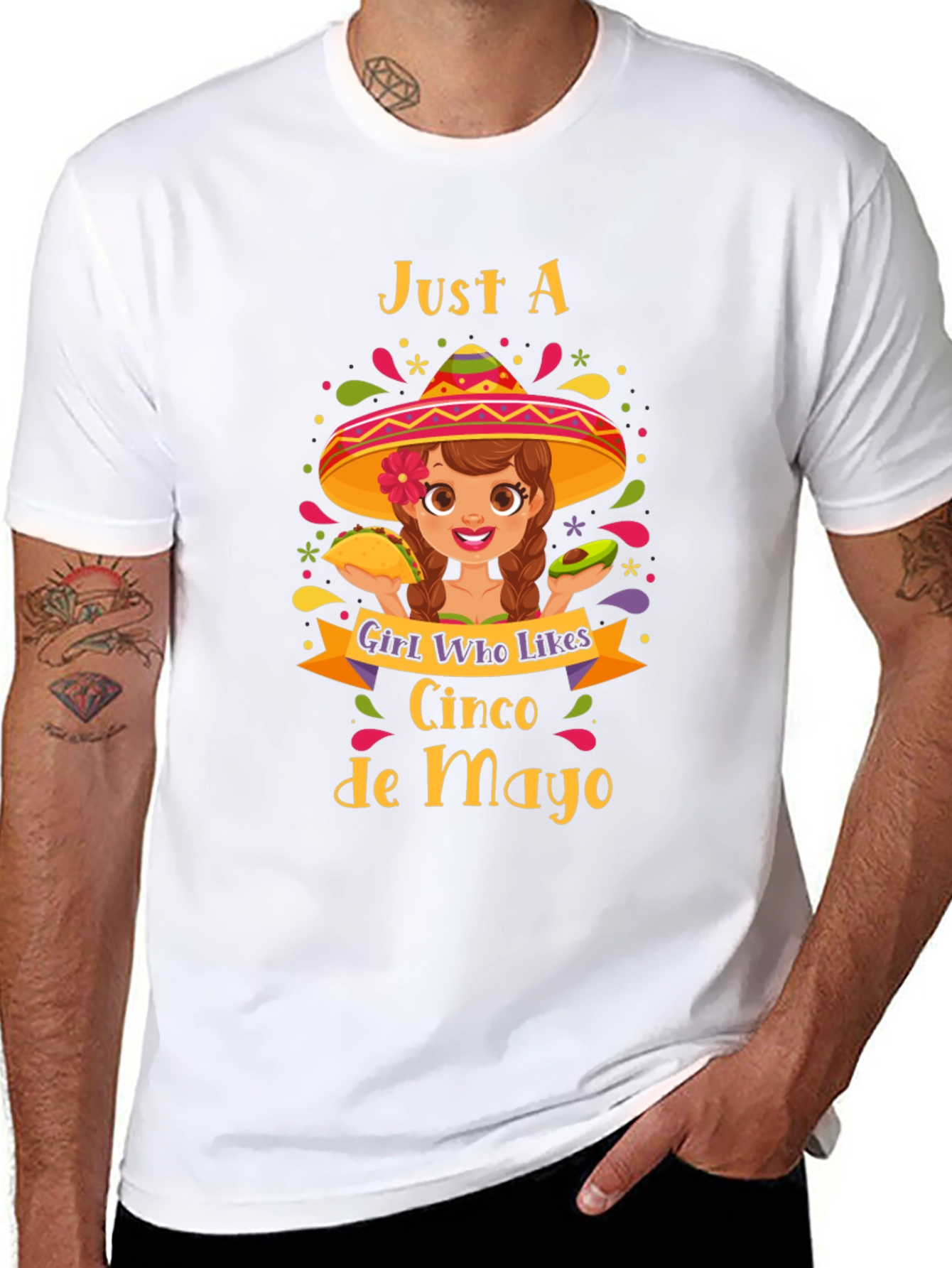 Cinco de Mayo Girls Graphic T-Shirt