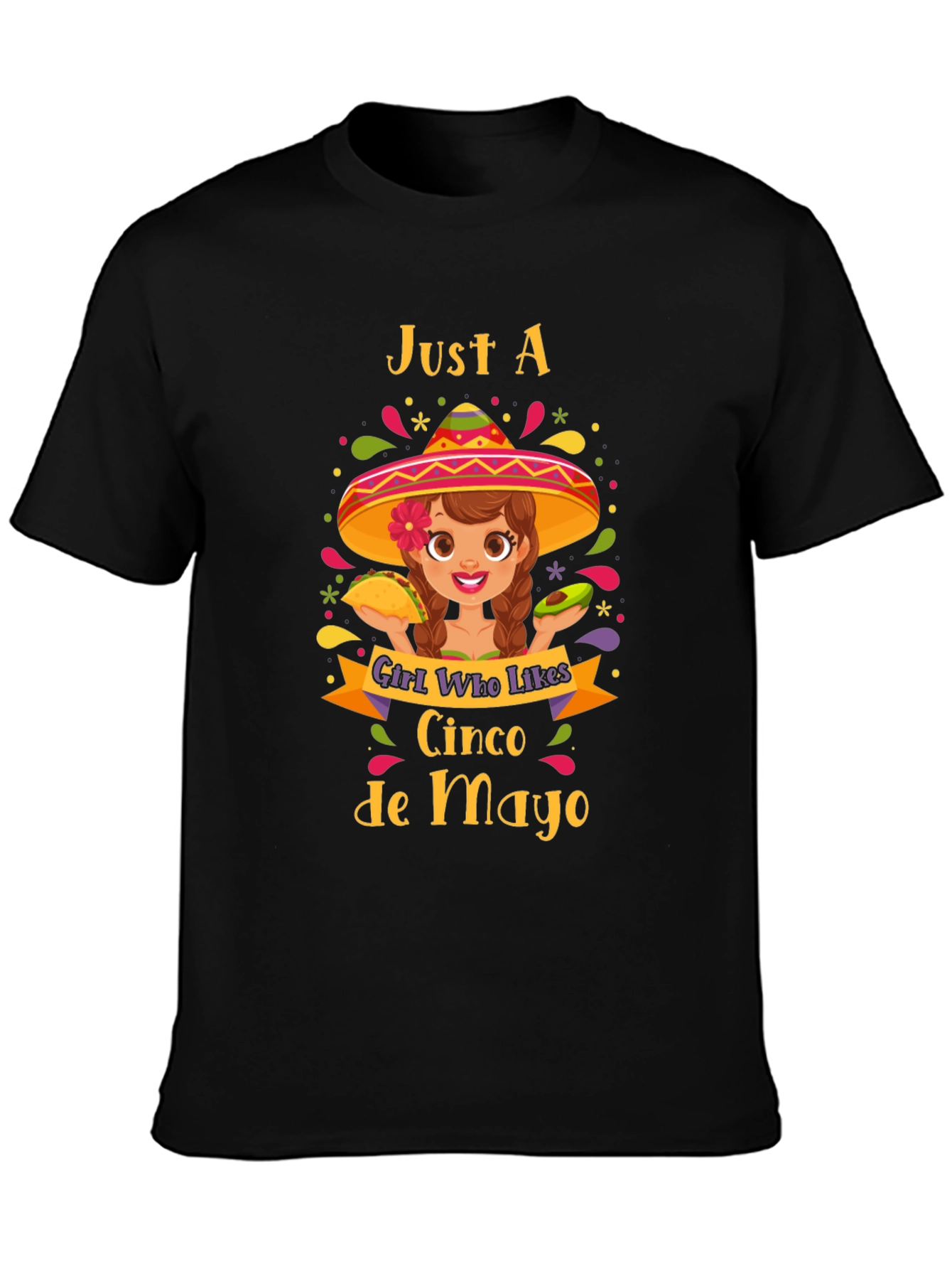 Cinco de Mayo Girls Graphic T-Shirt