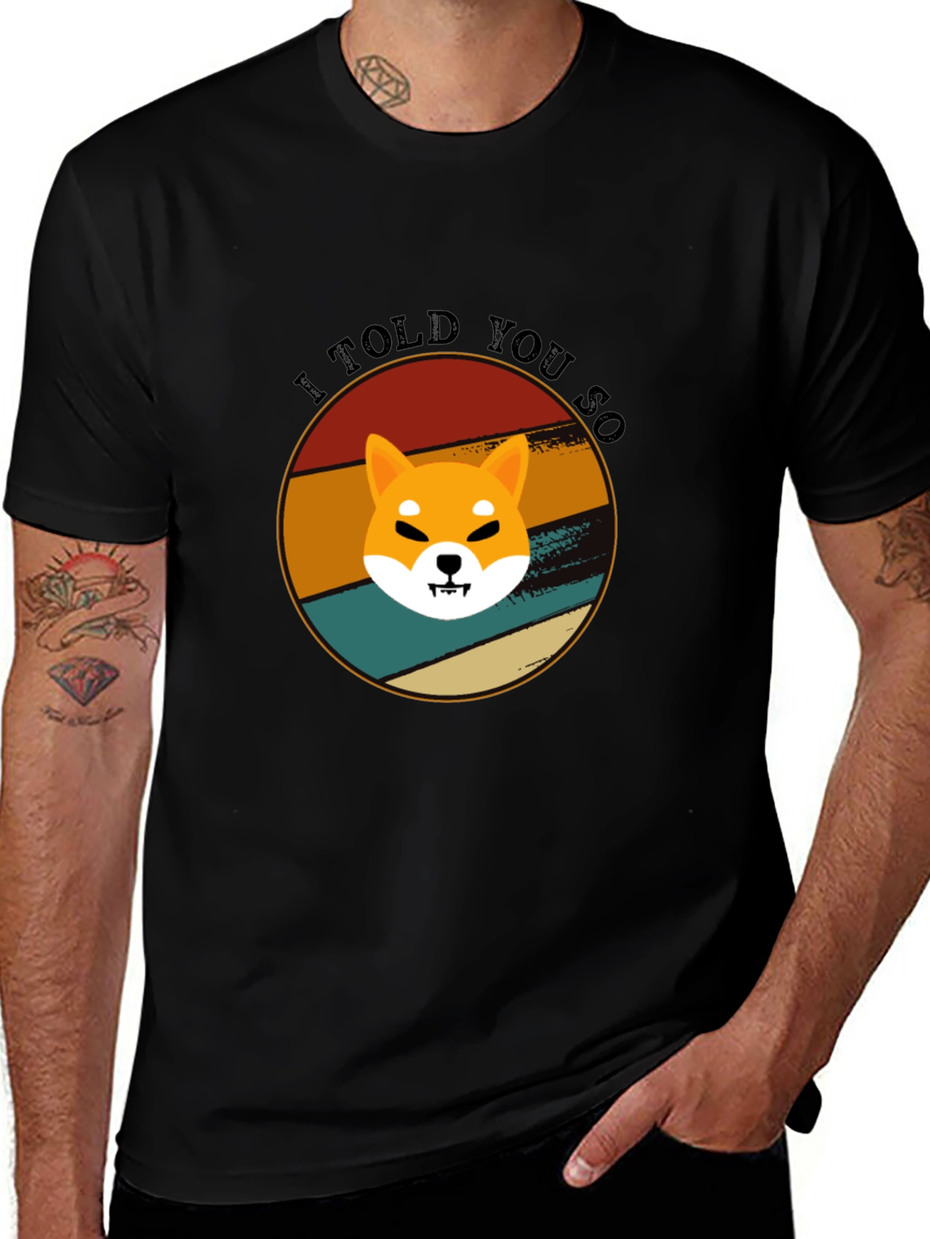 Retro Shiba Inu T-Shirt - I Told You So!