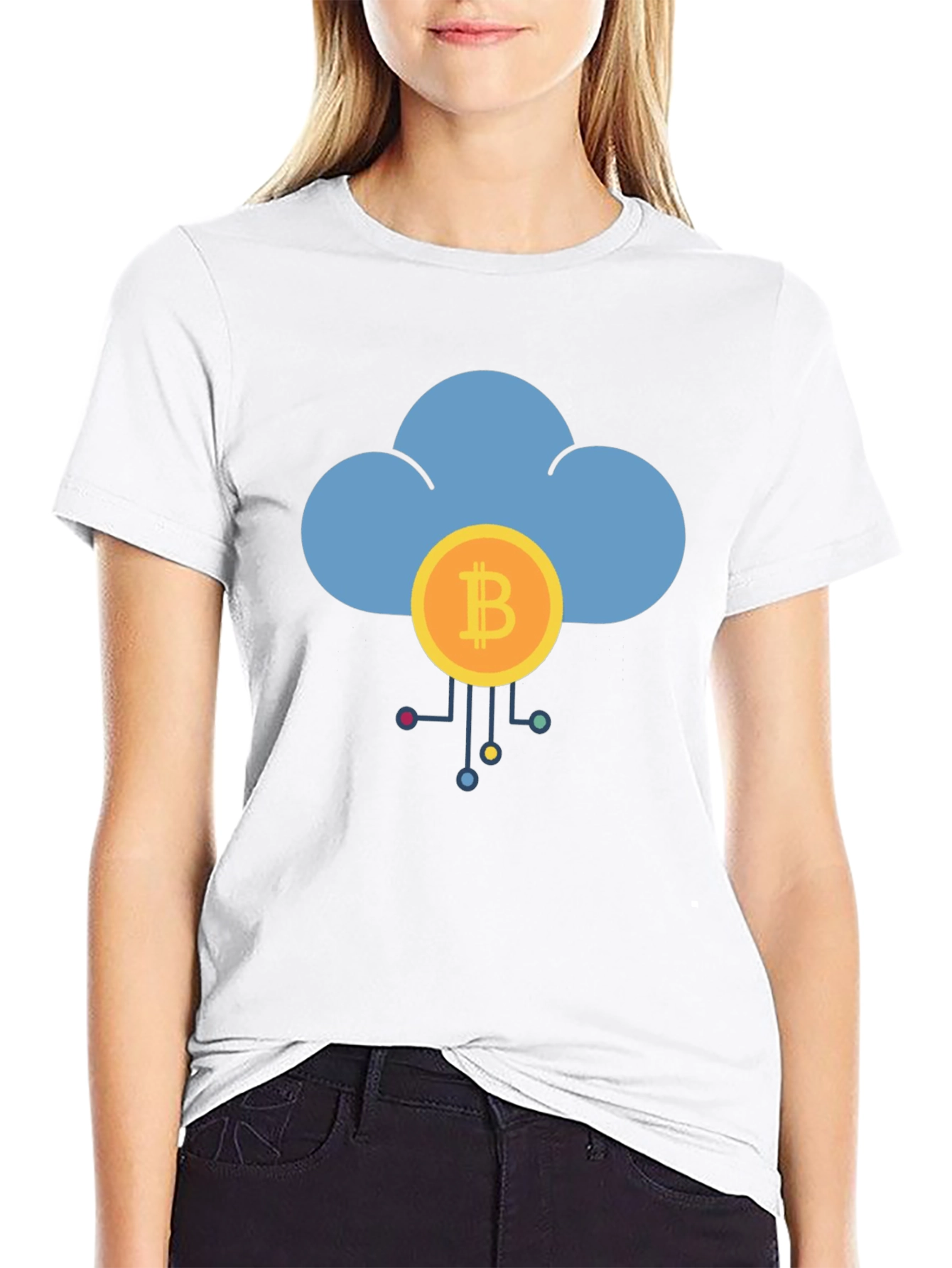 Bitcoin Cloud T-Shirt - Crypto Design