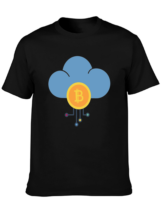 Bitcoin Cloud T-Shirt - Crypto Design