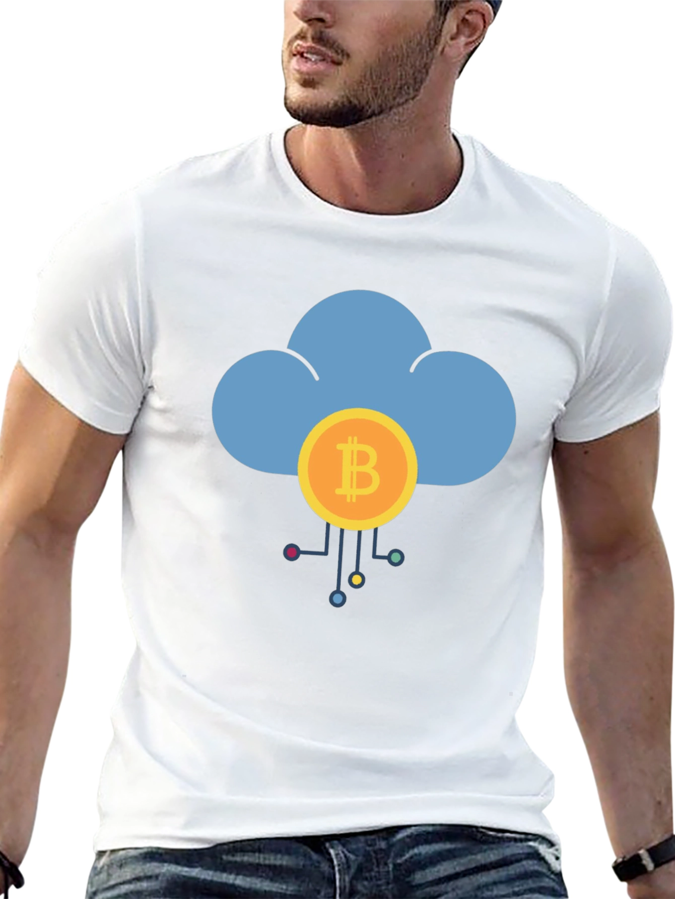 Bitcoin Cloud T-Shirt - Crypto Design