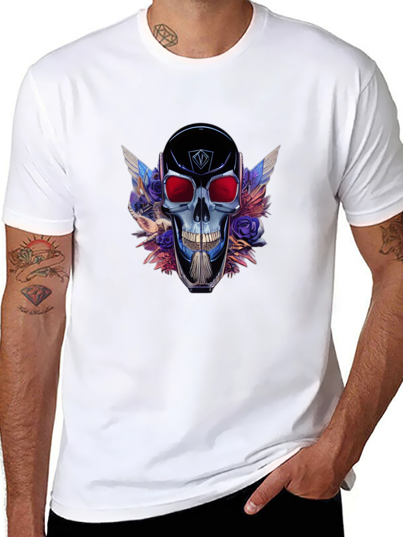 Skull & Wings Graphic T-Shirt - Bold Design
