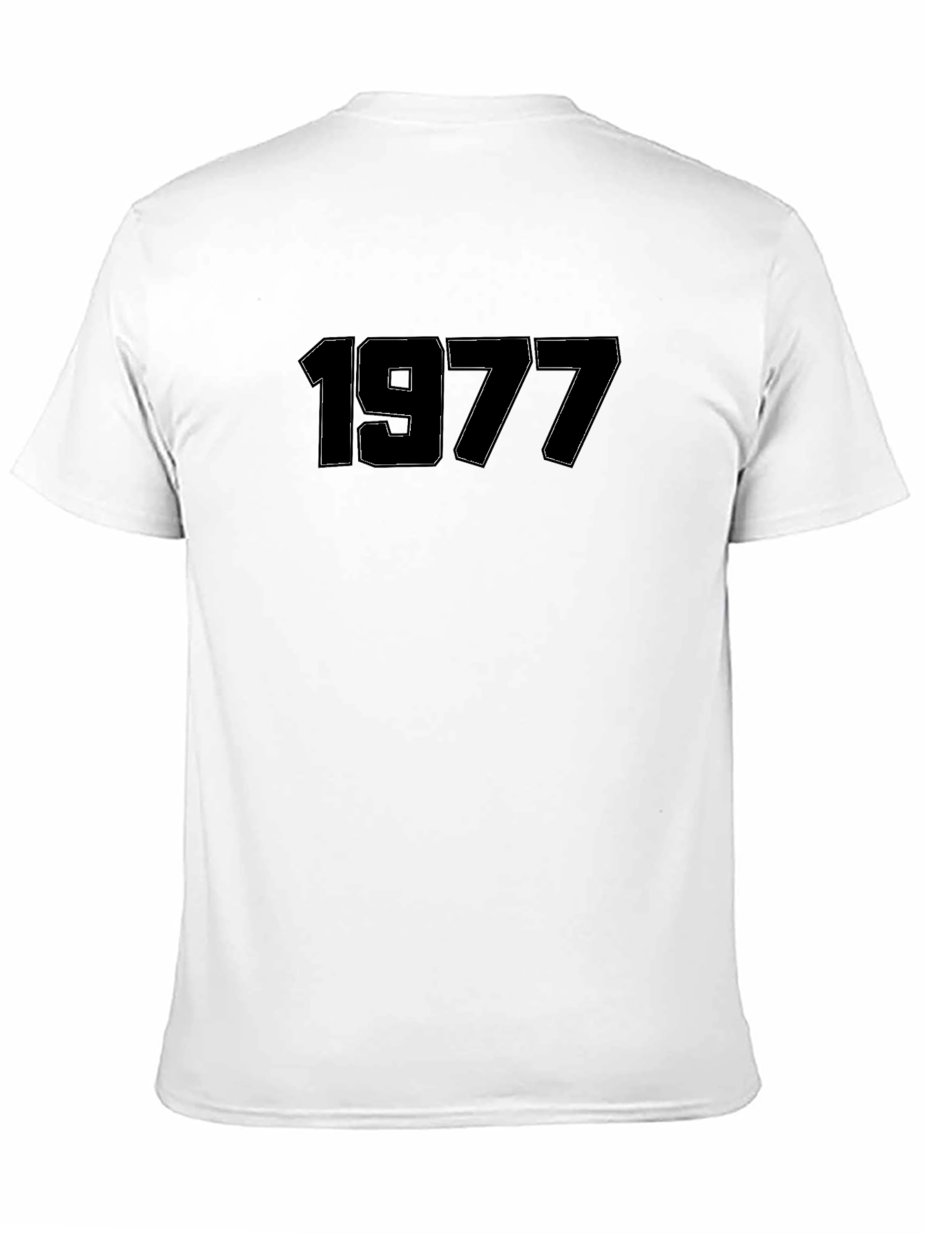 1977 Graphic Tee - Retro Style Black T-Shirt