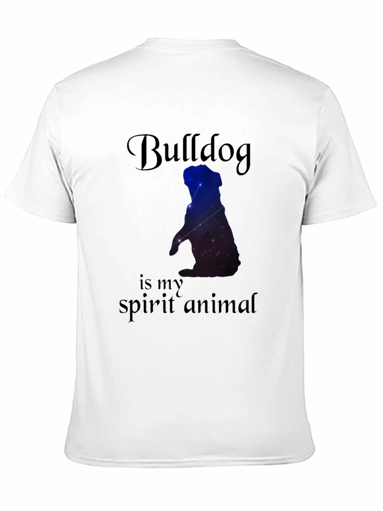 Bulldog Spirit Animal Black T-Shirt