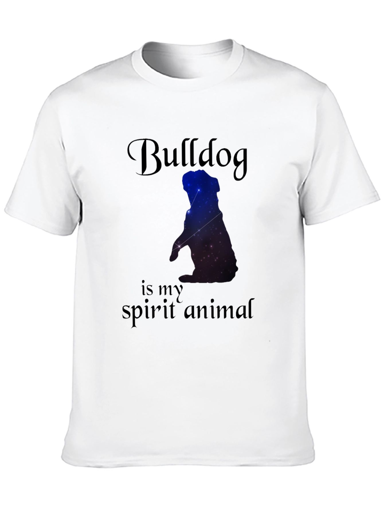 Bulldog Spirit Animal Black T-Shirt