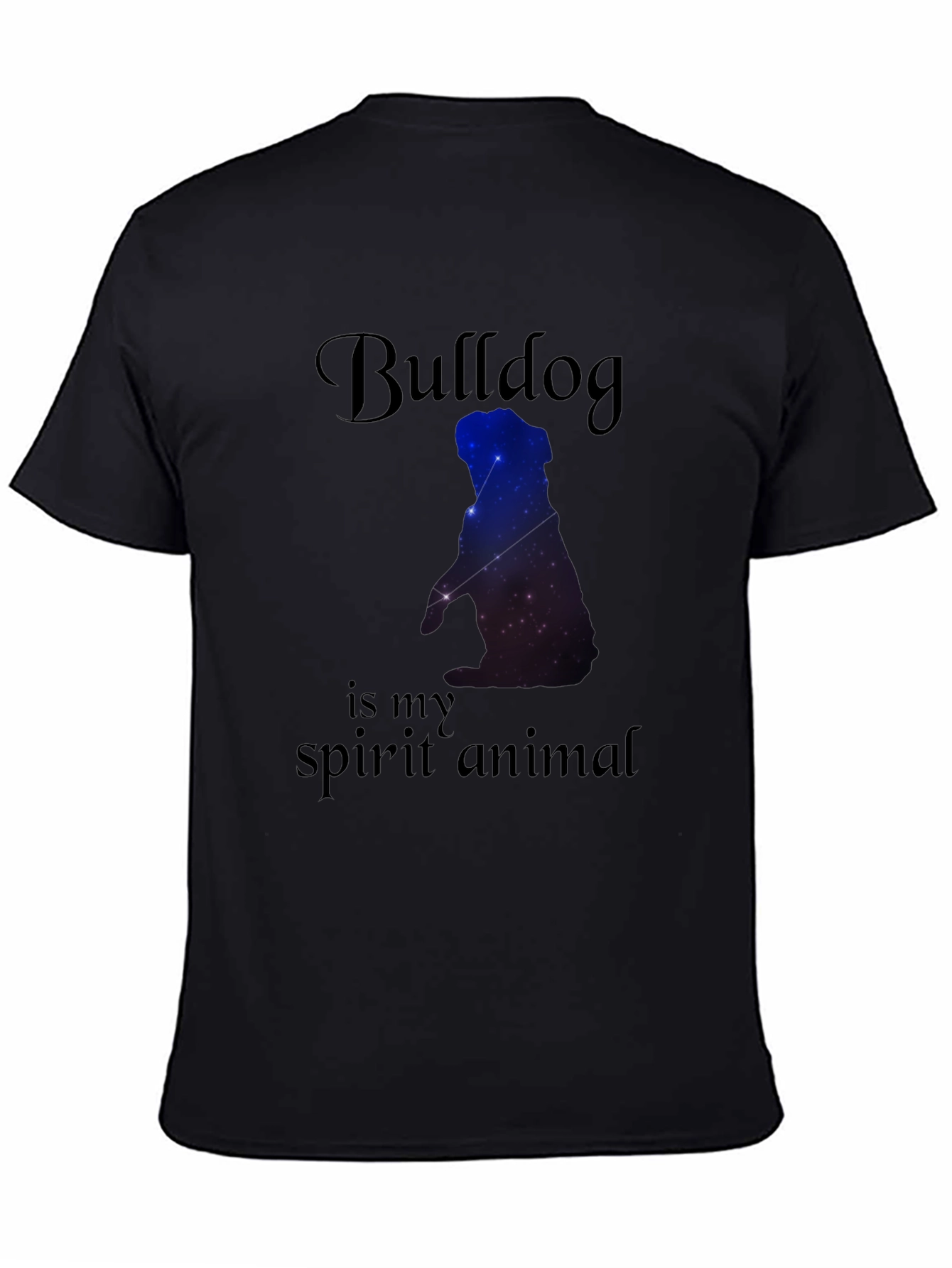 Bulldog Spirit Animal Black T-Shirt