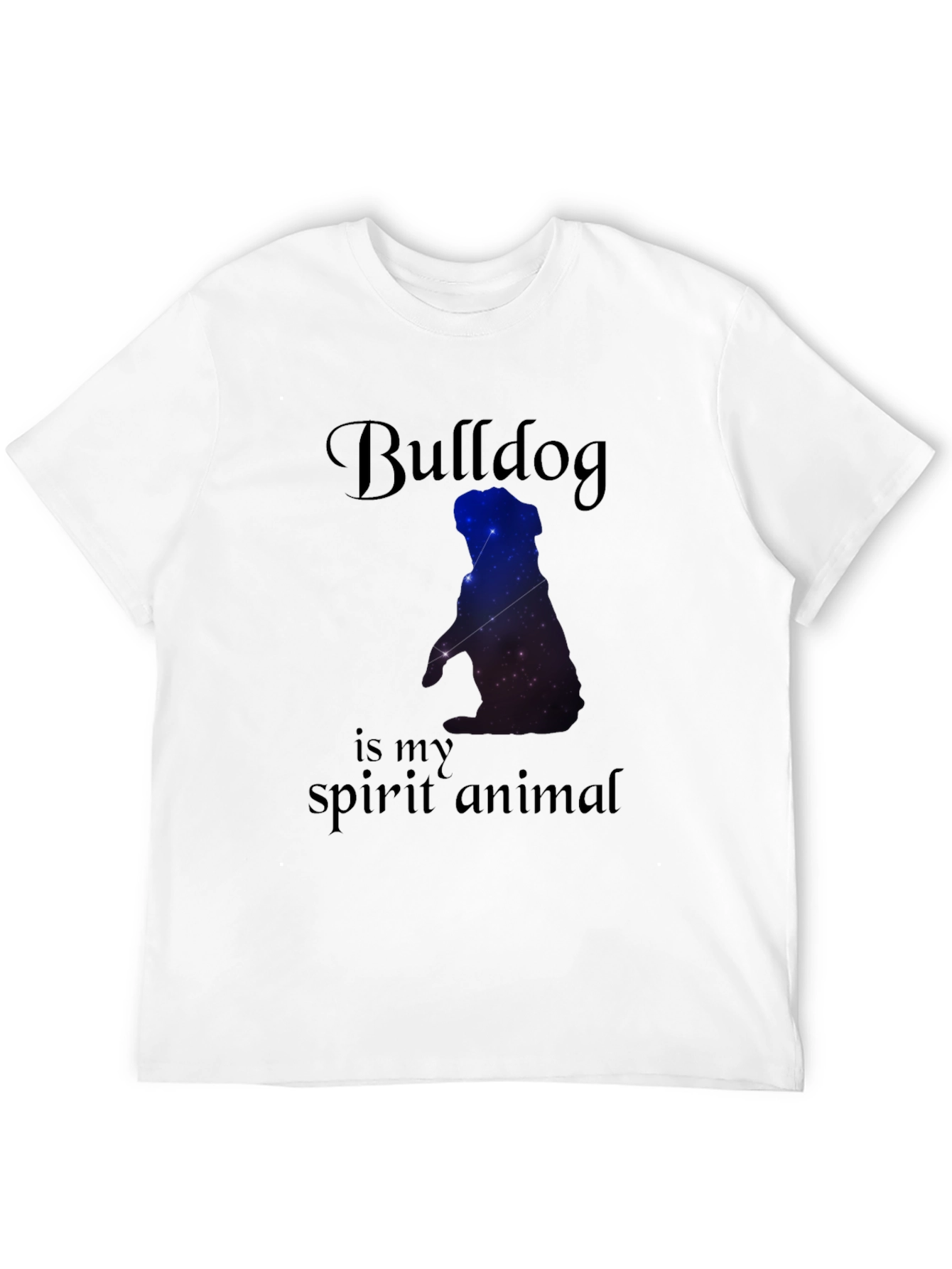 Bulldog Spirit Animal Black T-Shirt