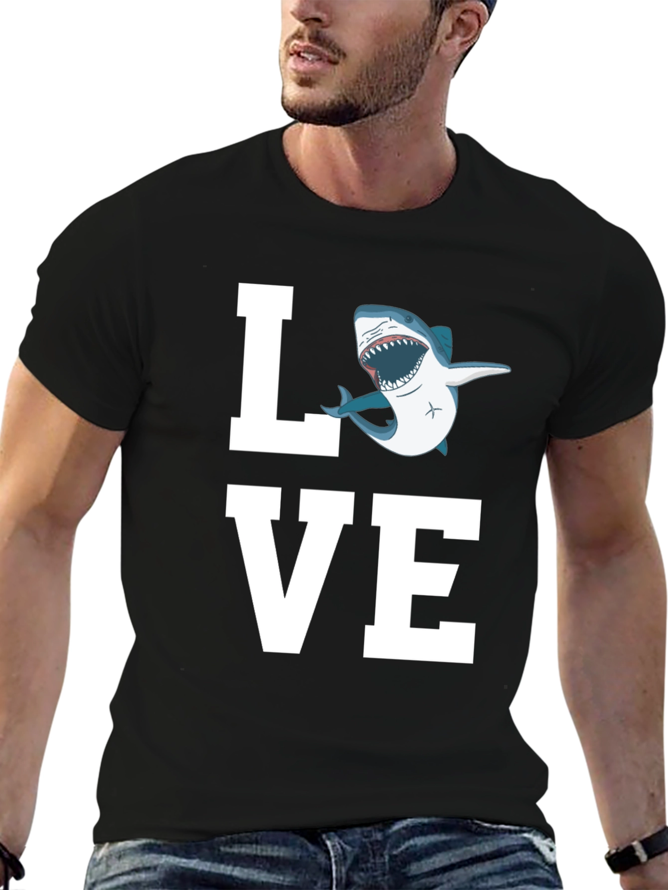Love Shark T-Shirt - Great White Tee