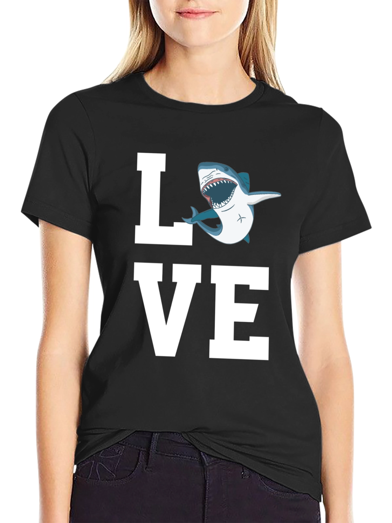 Love Shark T-Shirt - Great White Tee