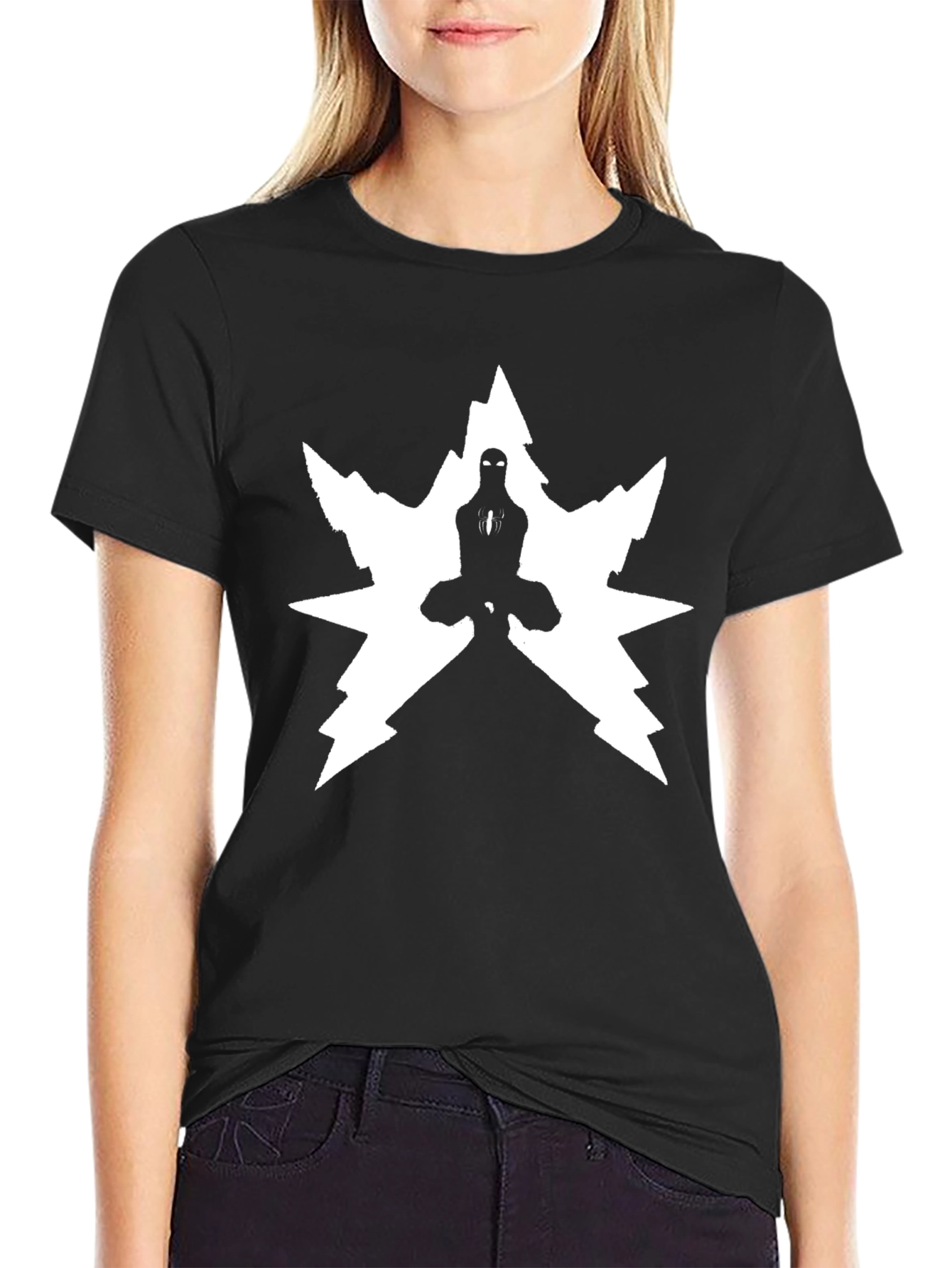 Ninja Meditation Graphic T-Shirt - Black