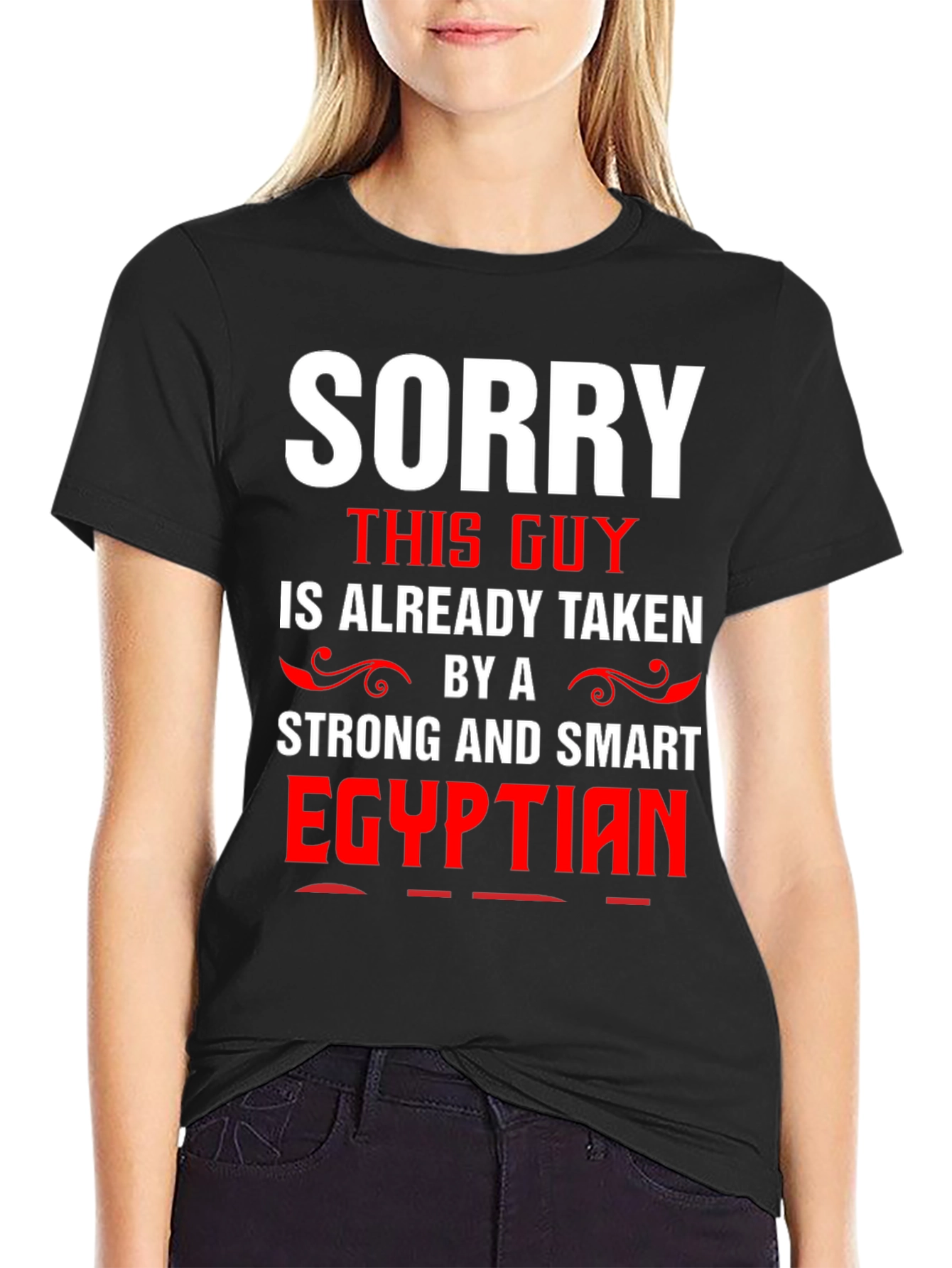 Funny Sorry Taken by Egyptian Mens T-Shirt