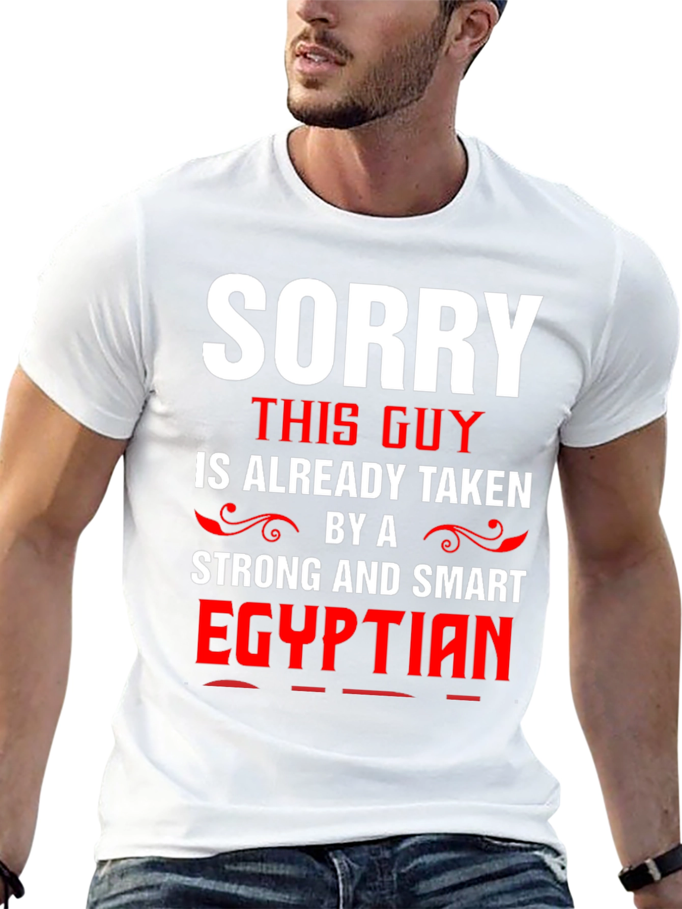 Funny Sorry Taken by Egyptian Mens T-Shirt