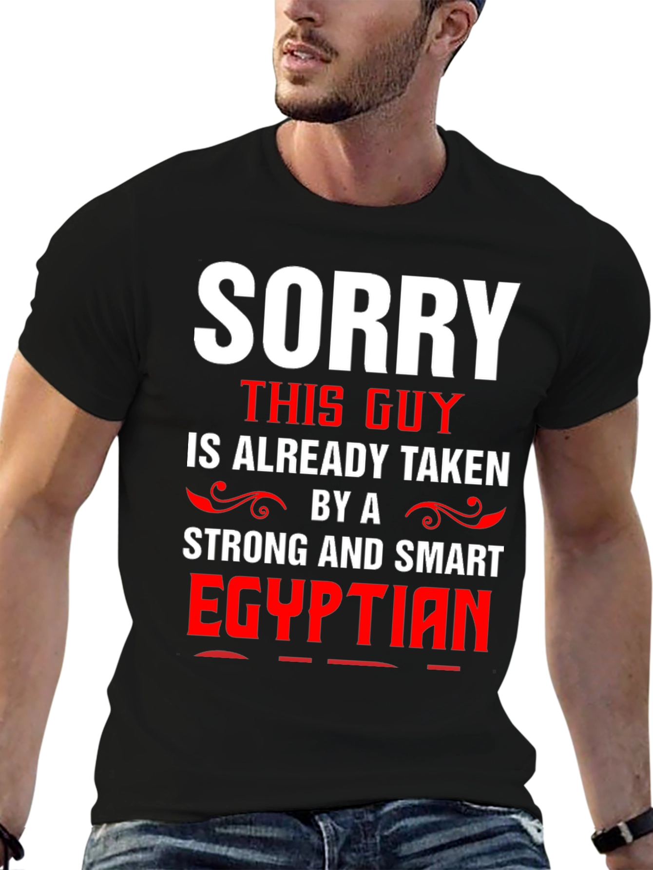 Funny Sorry Taken by Egyptian Mens T-Shirt