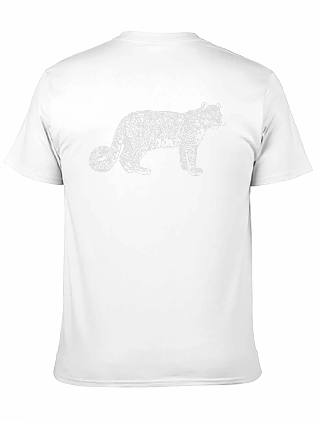 Leopard Graphic Print Black T-Shirt