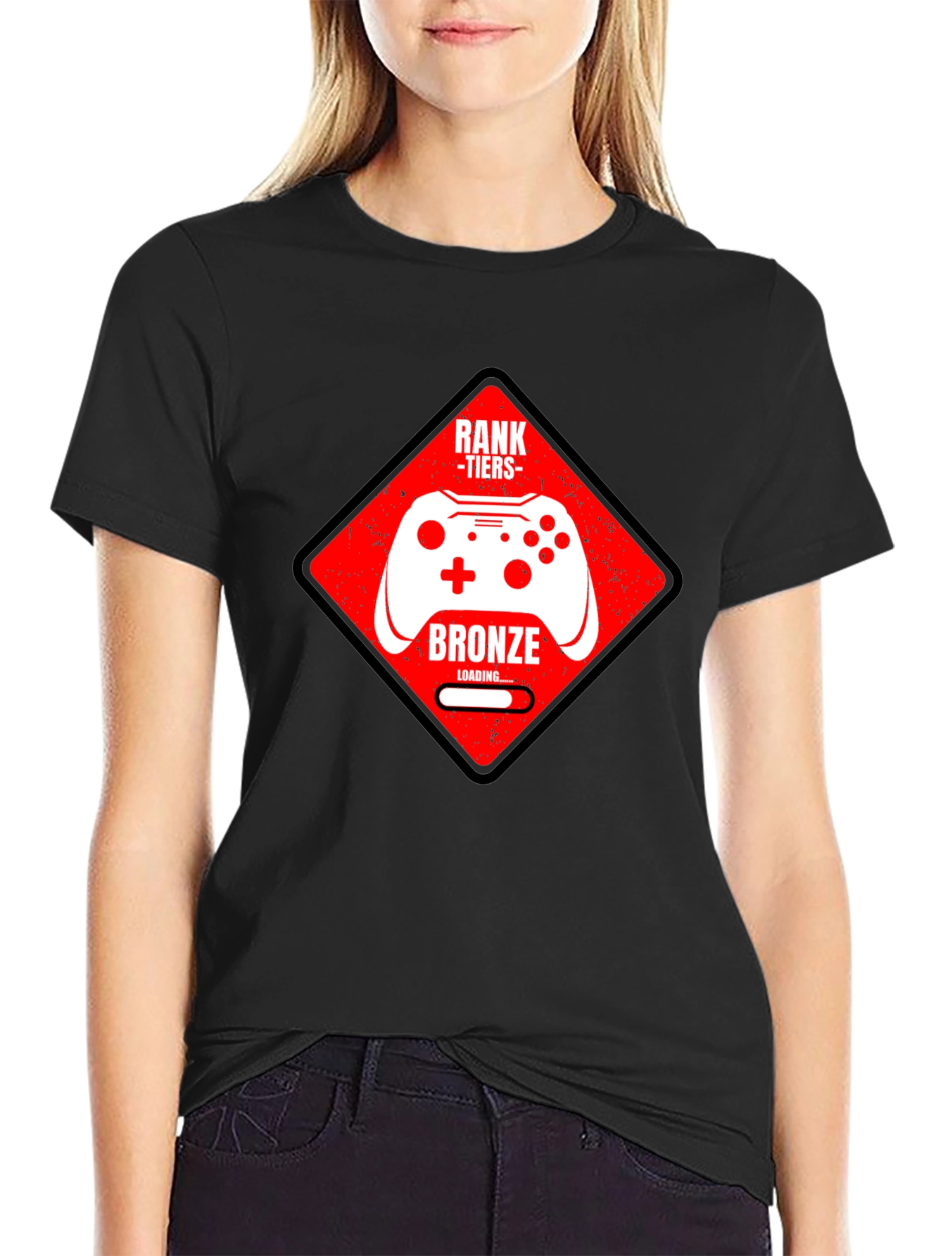 Gamer Bronze Rank T-Shirt - Black