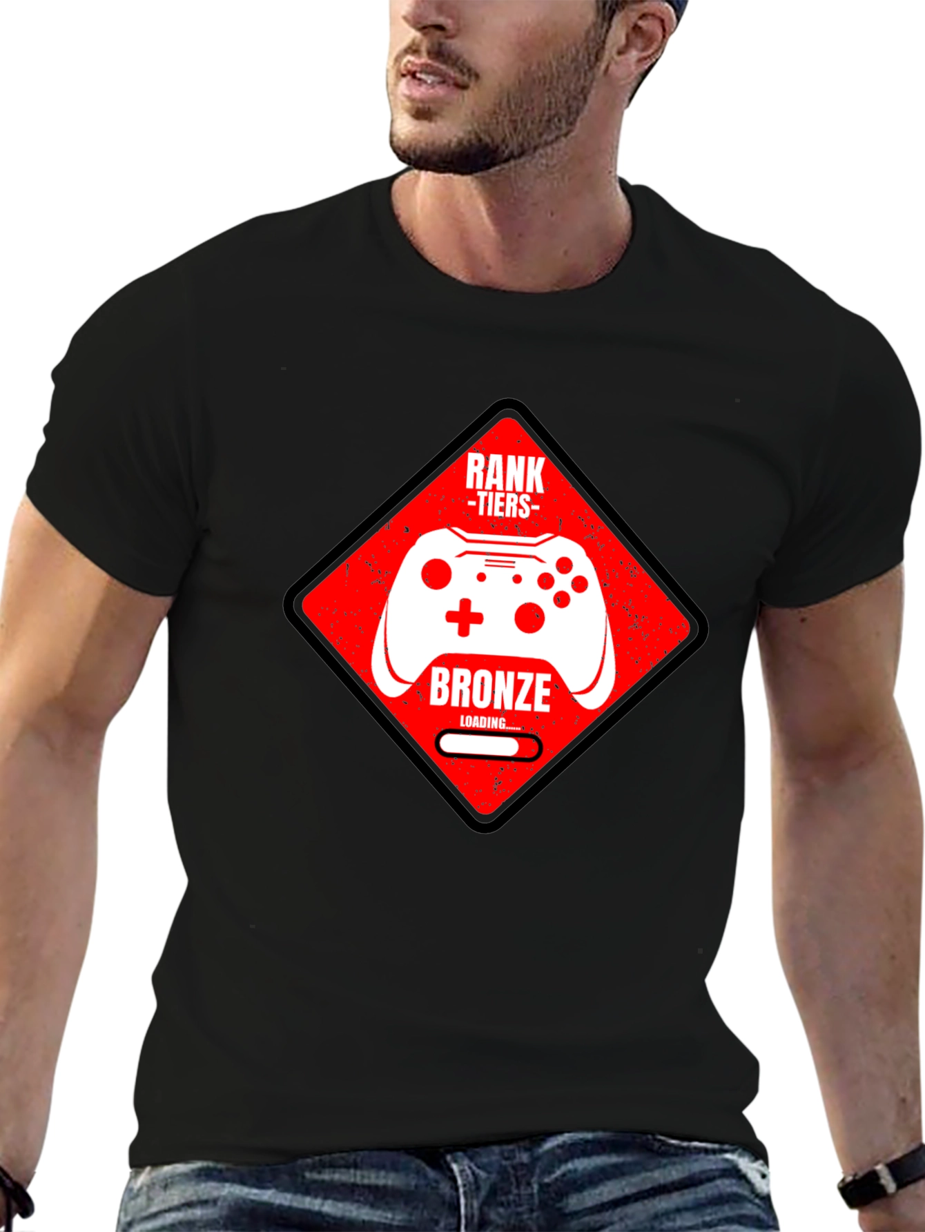 Gamer Bronze Rank T-Shirt - Black