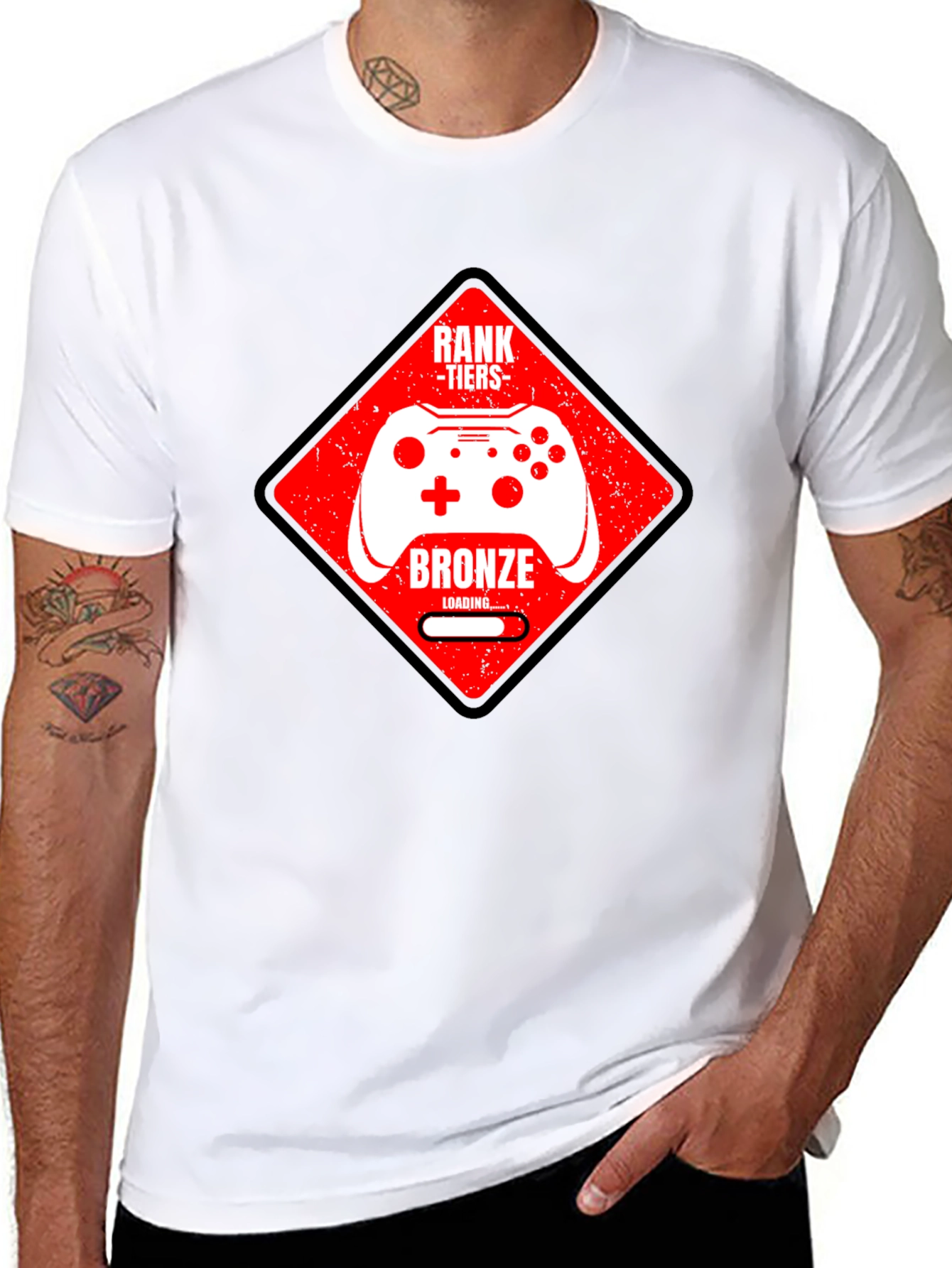 Gamer Bronze Rank T-Shirt - Black