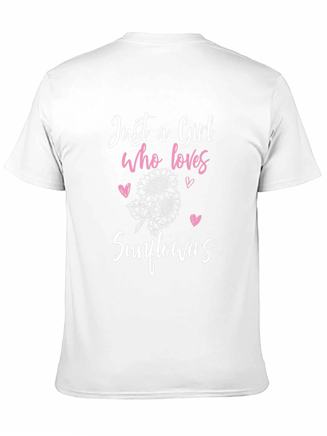 Girl Who Loves Sunflowers Graphic Tee