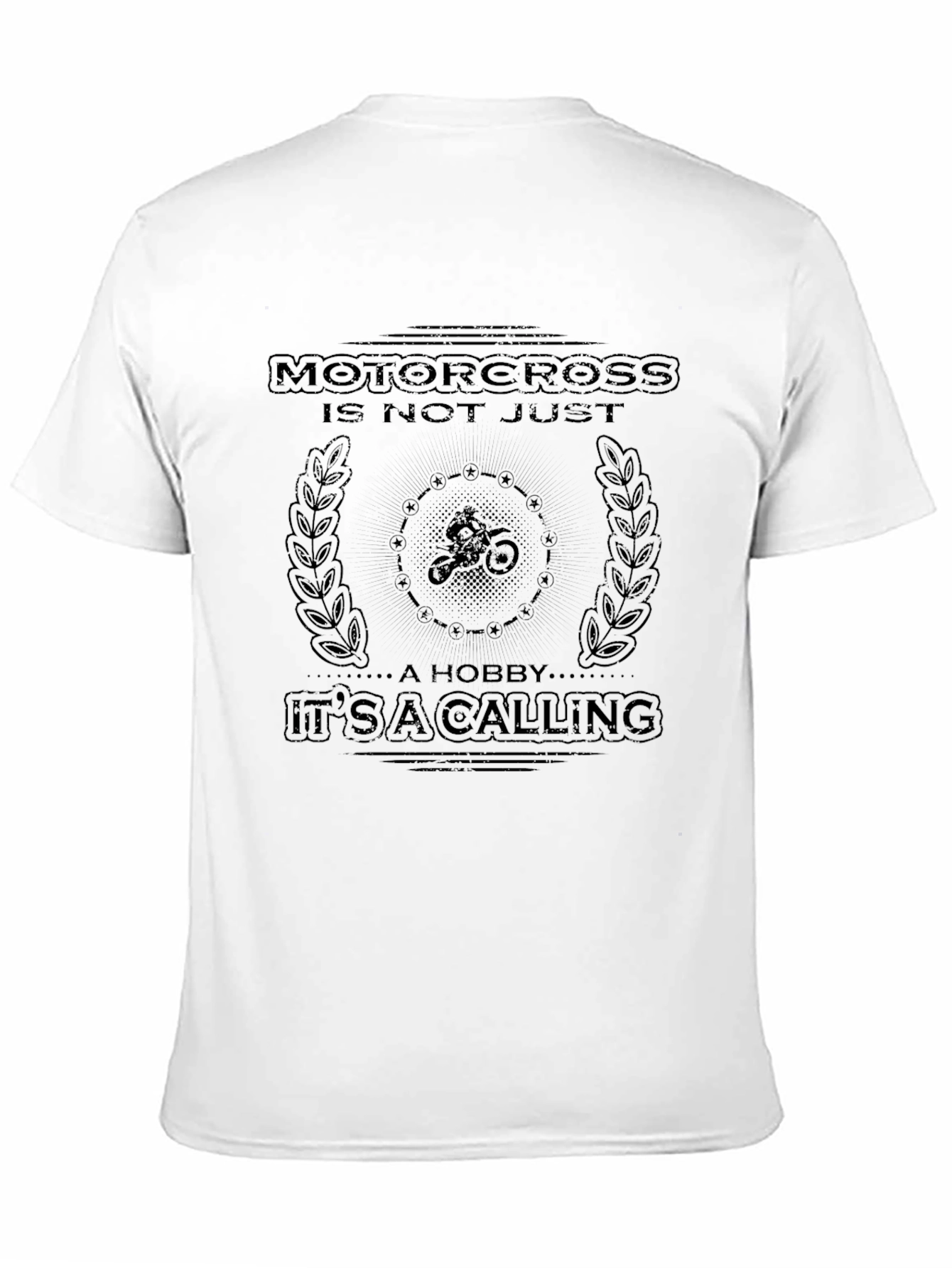 Motocross Calling Black Graphic Tee