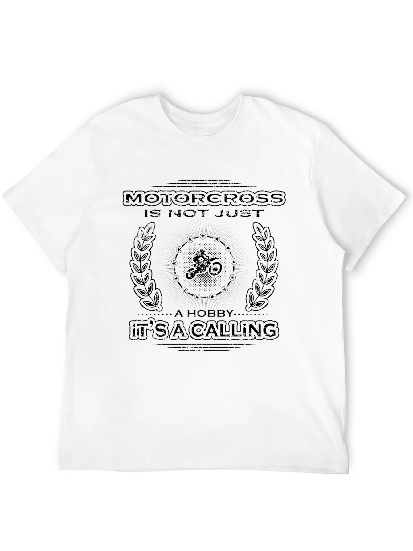 Motocross Calling Black Graphic Tee