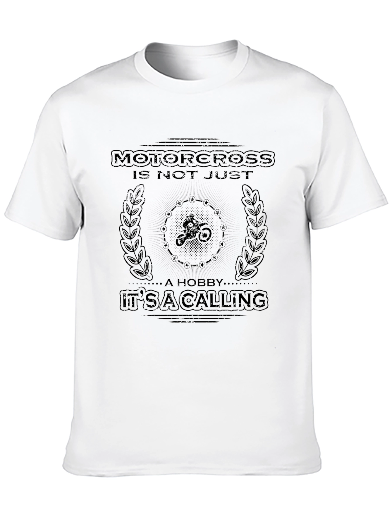 Motocross Calling Black Graphic Tee
