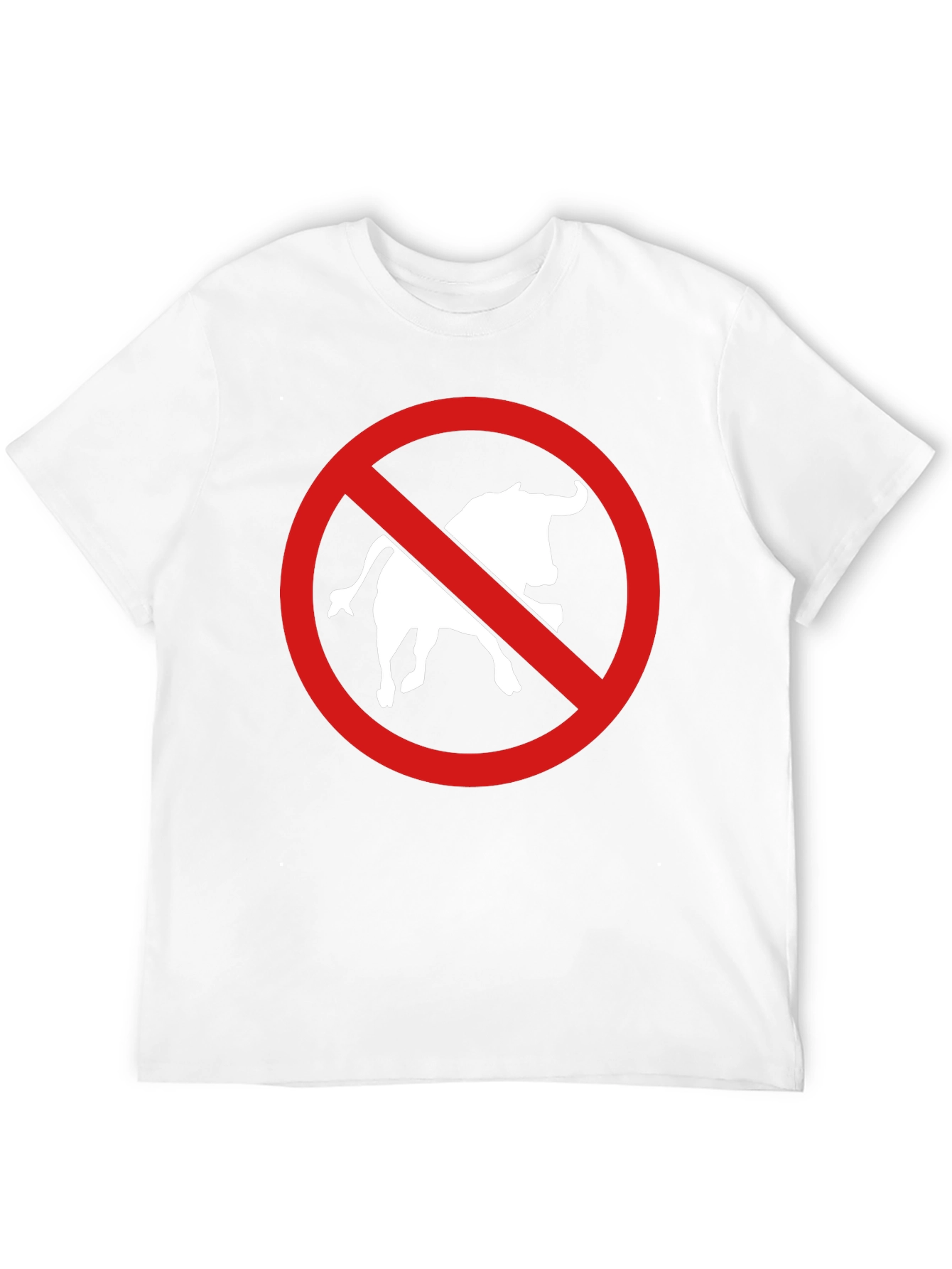 Anti Bullfighting T-Shirt - Black Cotton Tee