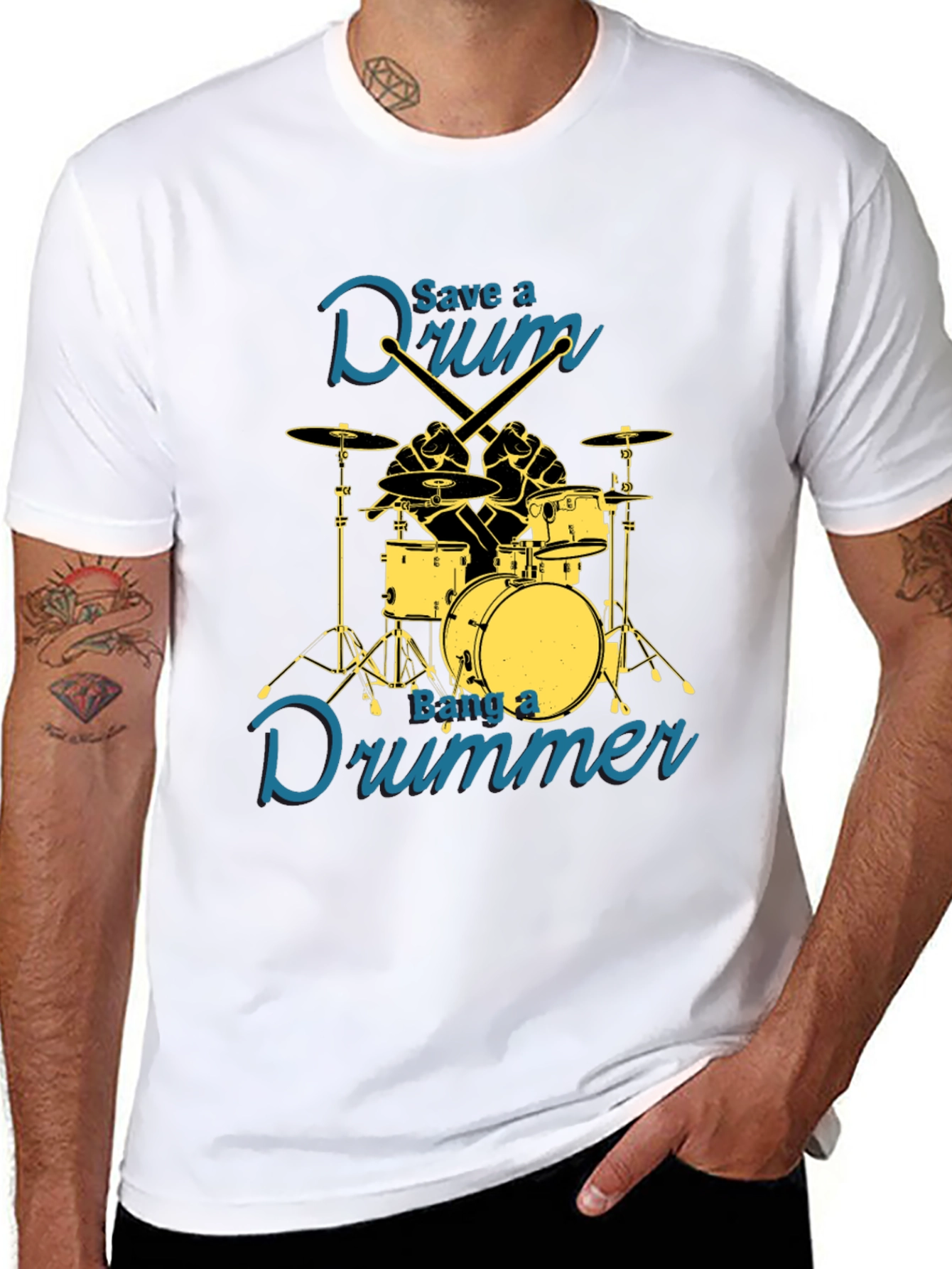 Save a Drum Bang a Drummer T-Shirt