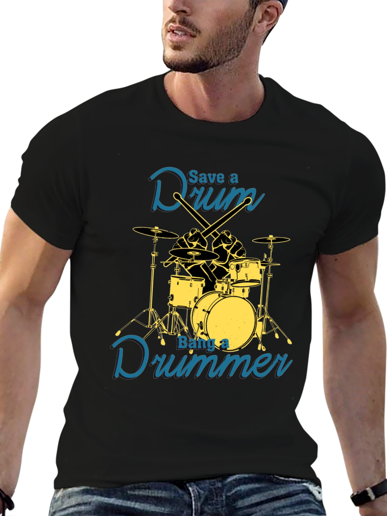 Save a Drum Bang a Drummer T-Shirt
