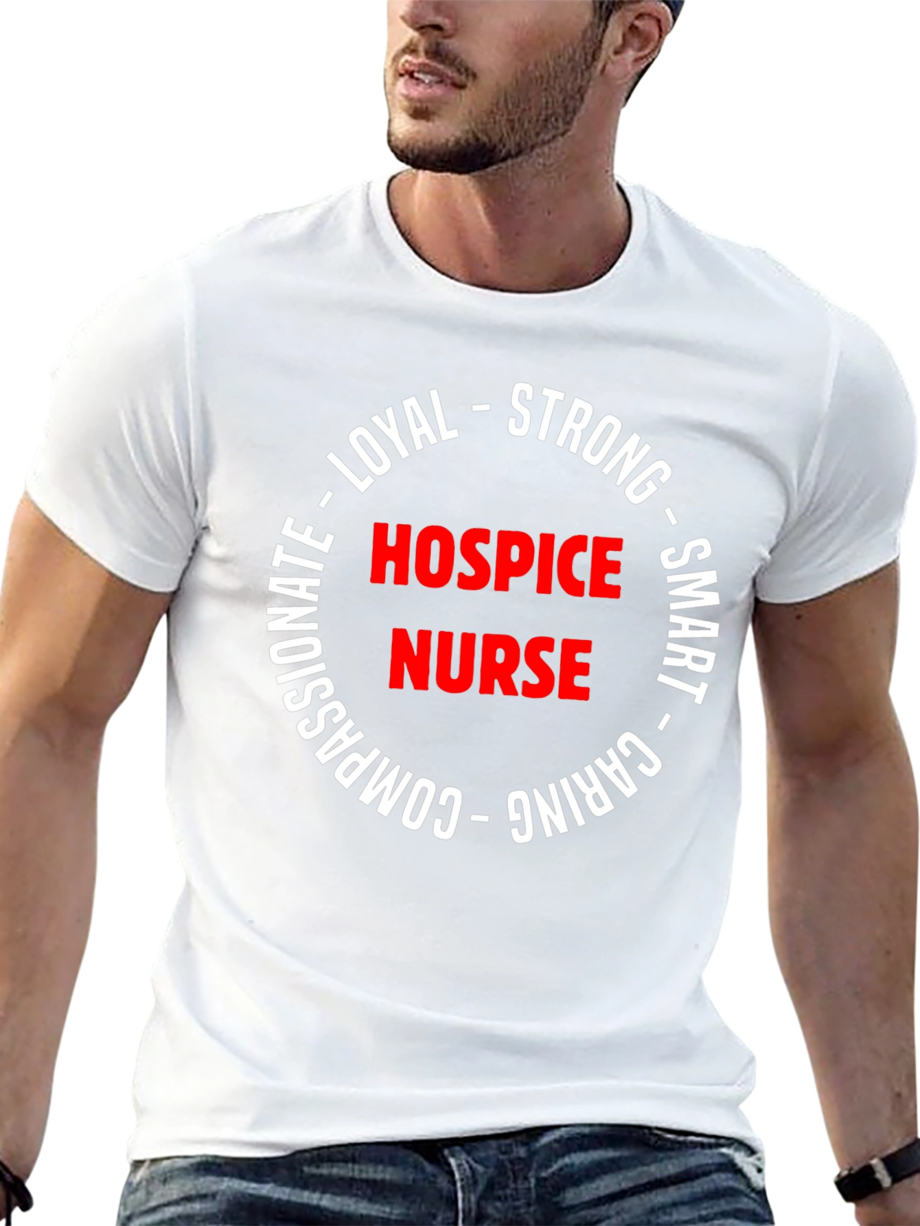 Hospice Nurse Strong & Caring T-Shirt
