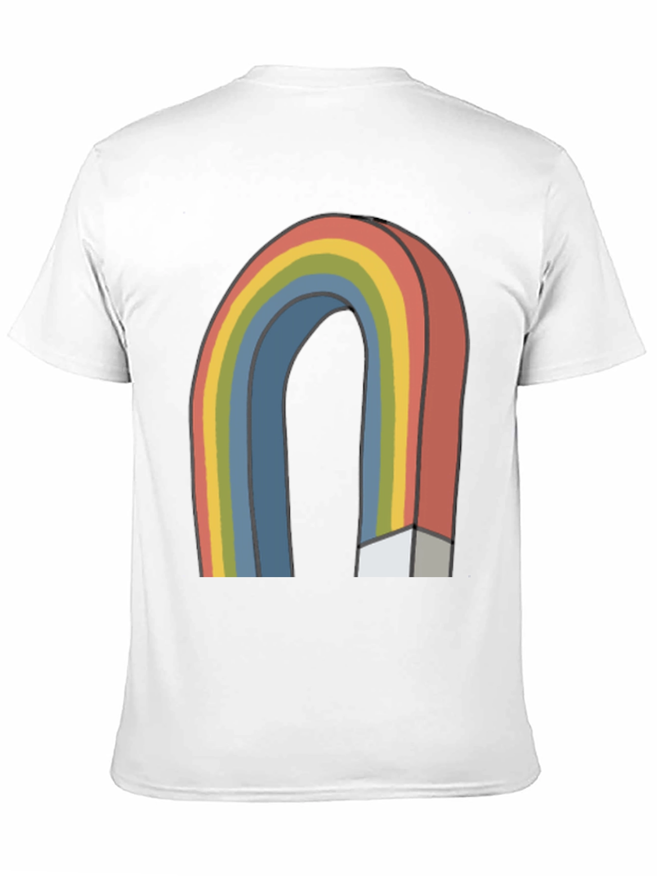Retro Rainbow Graphic T-Shirt