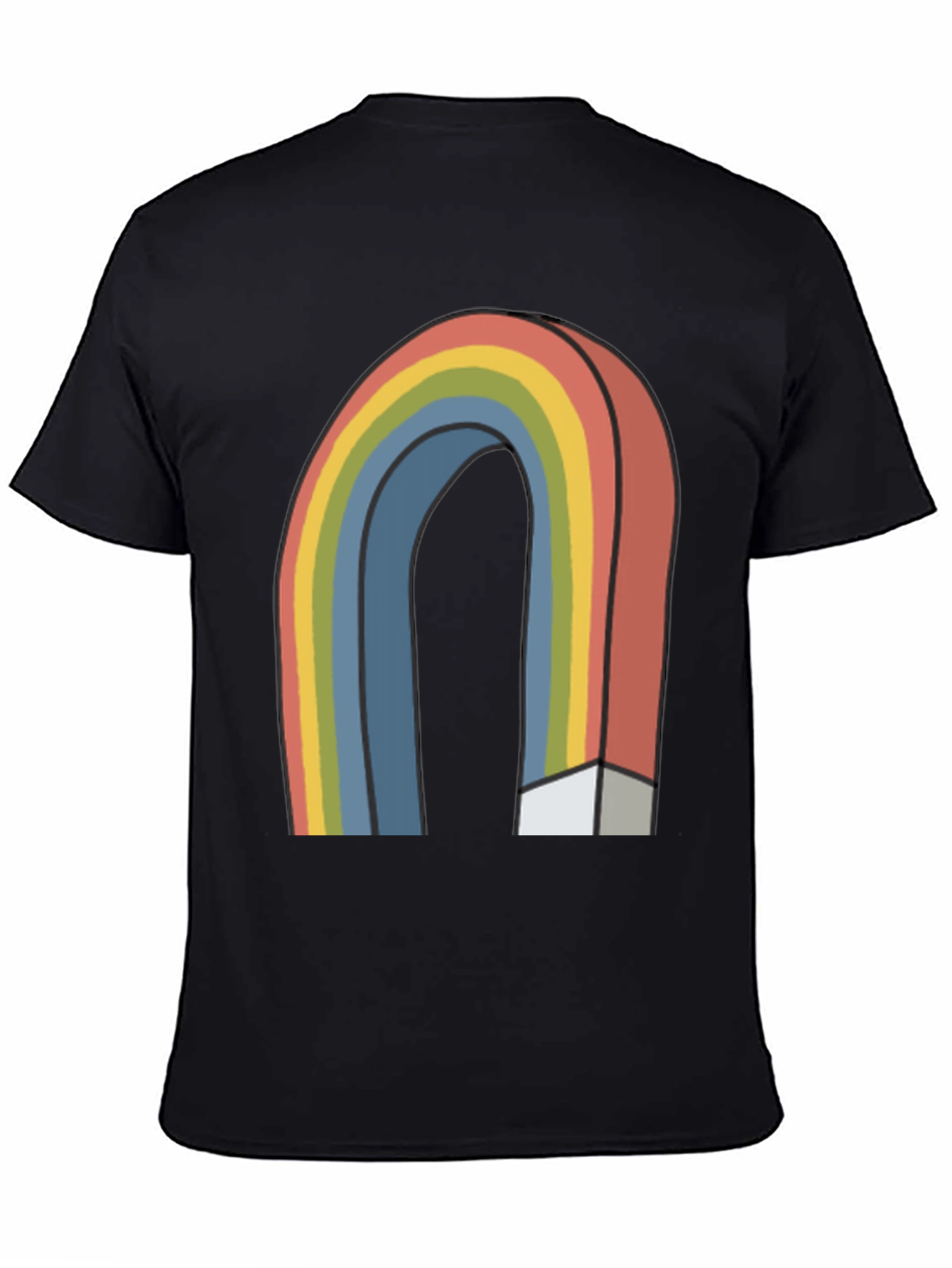 Retro Rainbow Graphic T-Shirt