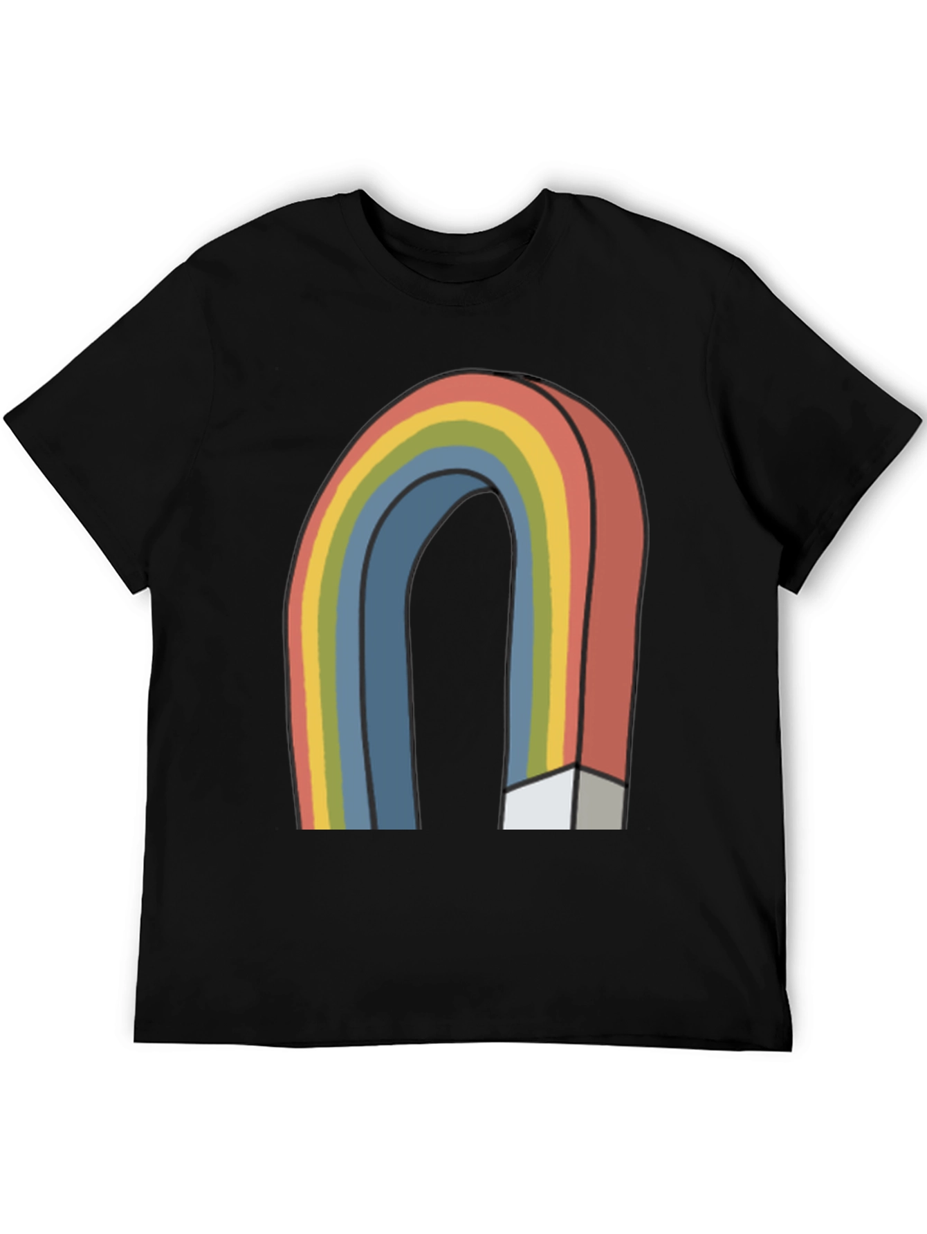 Retro Rainbow Graphic T-Shirt