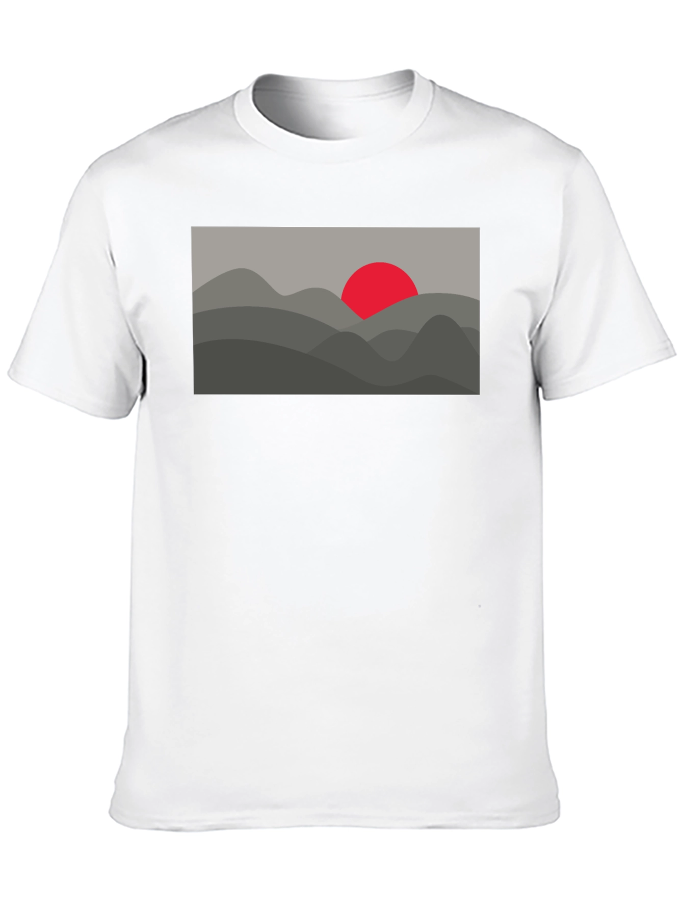 Abstract Mountain Sunset Graphic Tee
