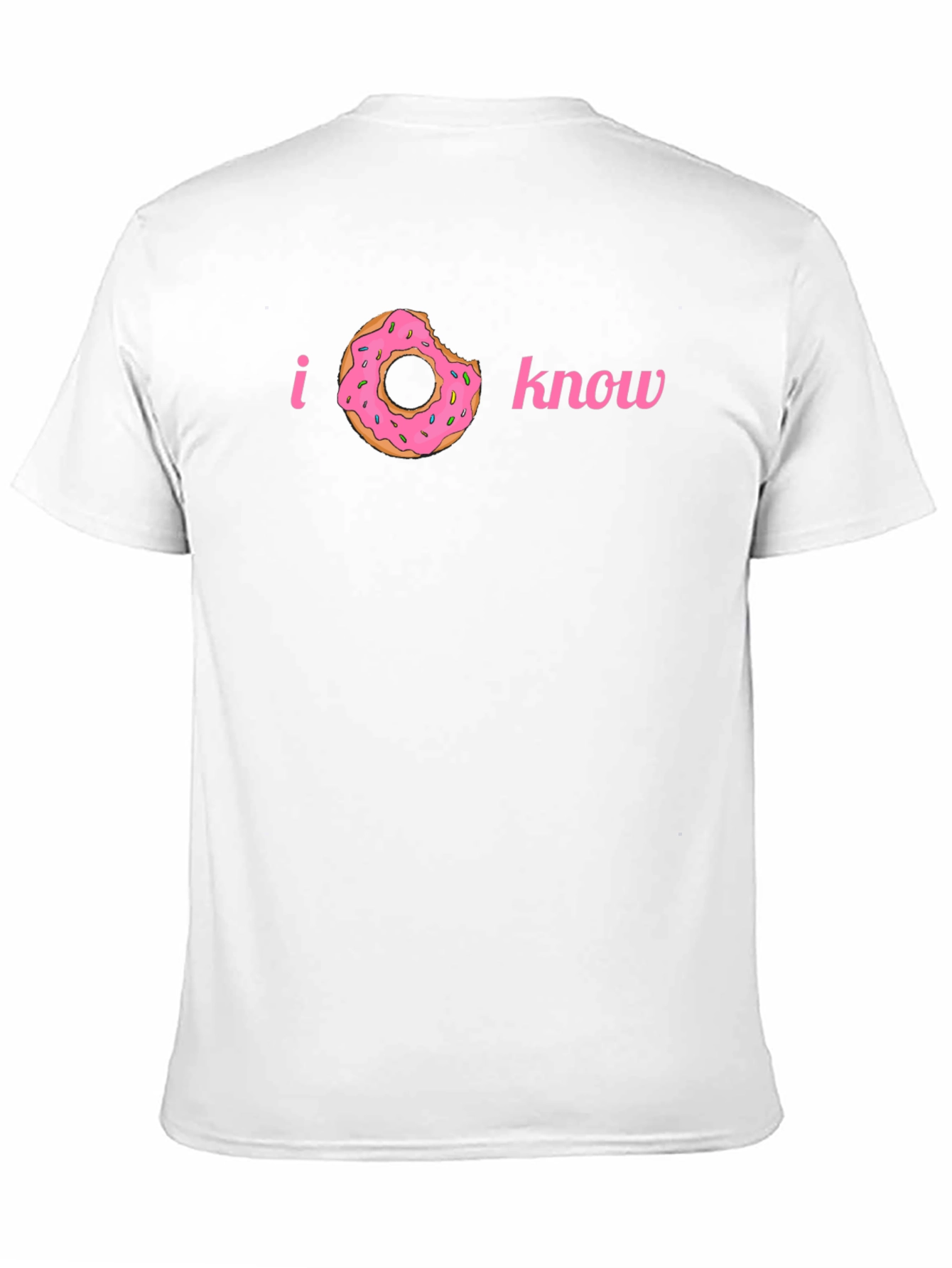 I Donut Know Funny Graphic Tee Shirt